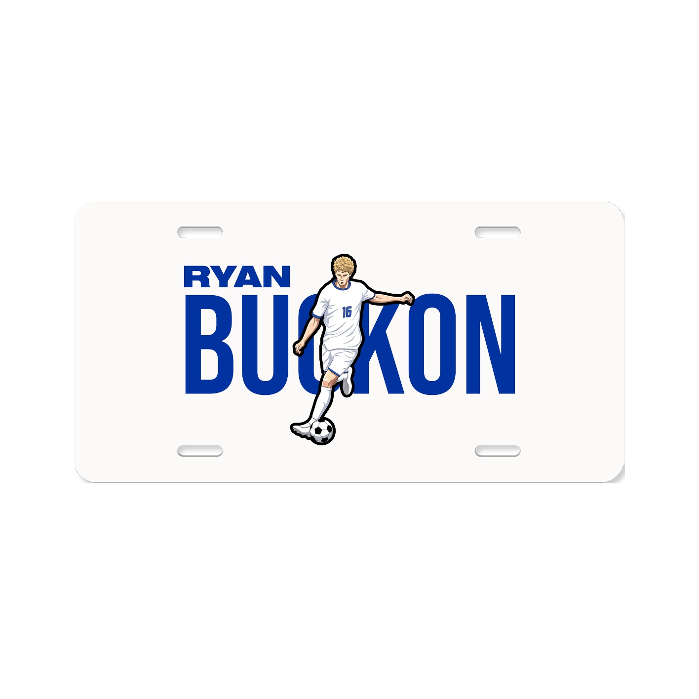 License Plate — Player Name in Classic
