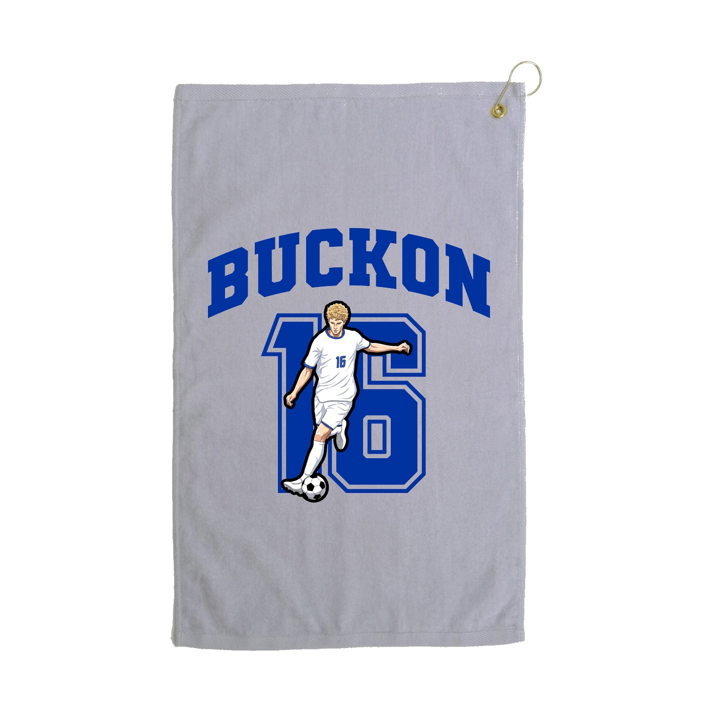 Golf Towel — Number in Grey