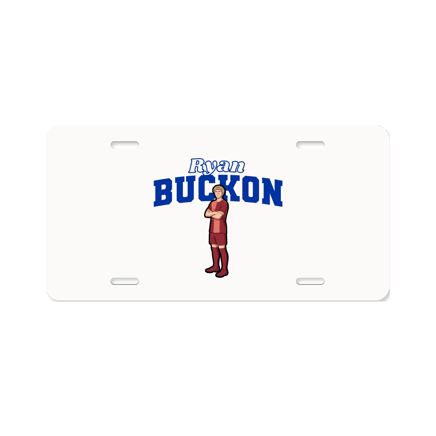 License Plate — Name Arch in Classic
