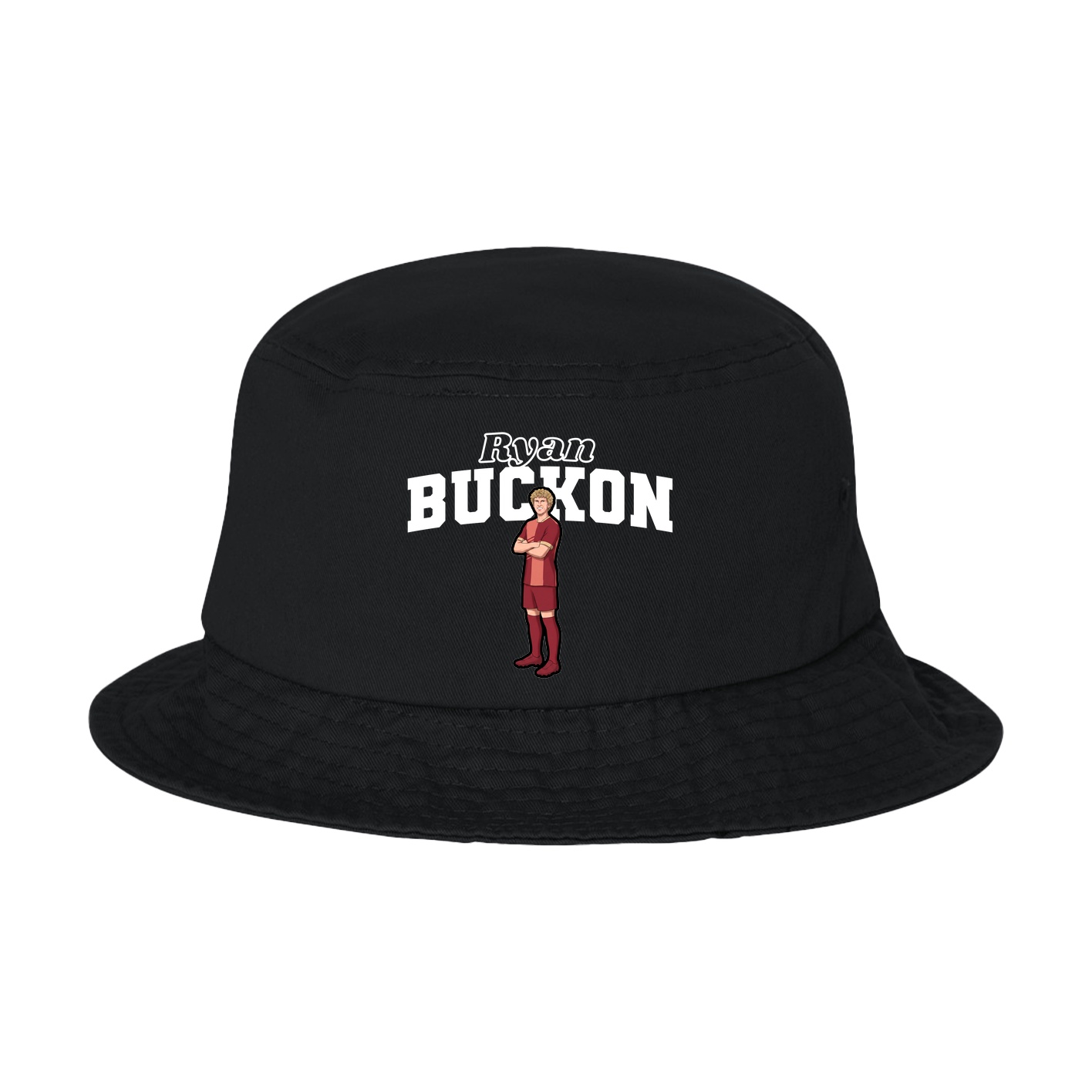 Bucket Cap — Name Arch in Black