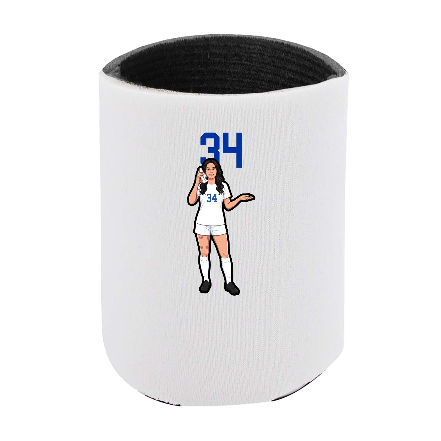 Can Holder — Number Top in White