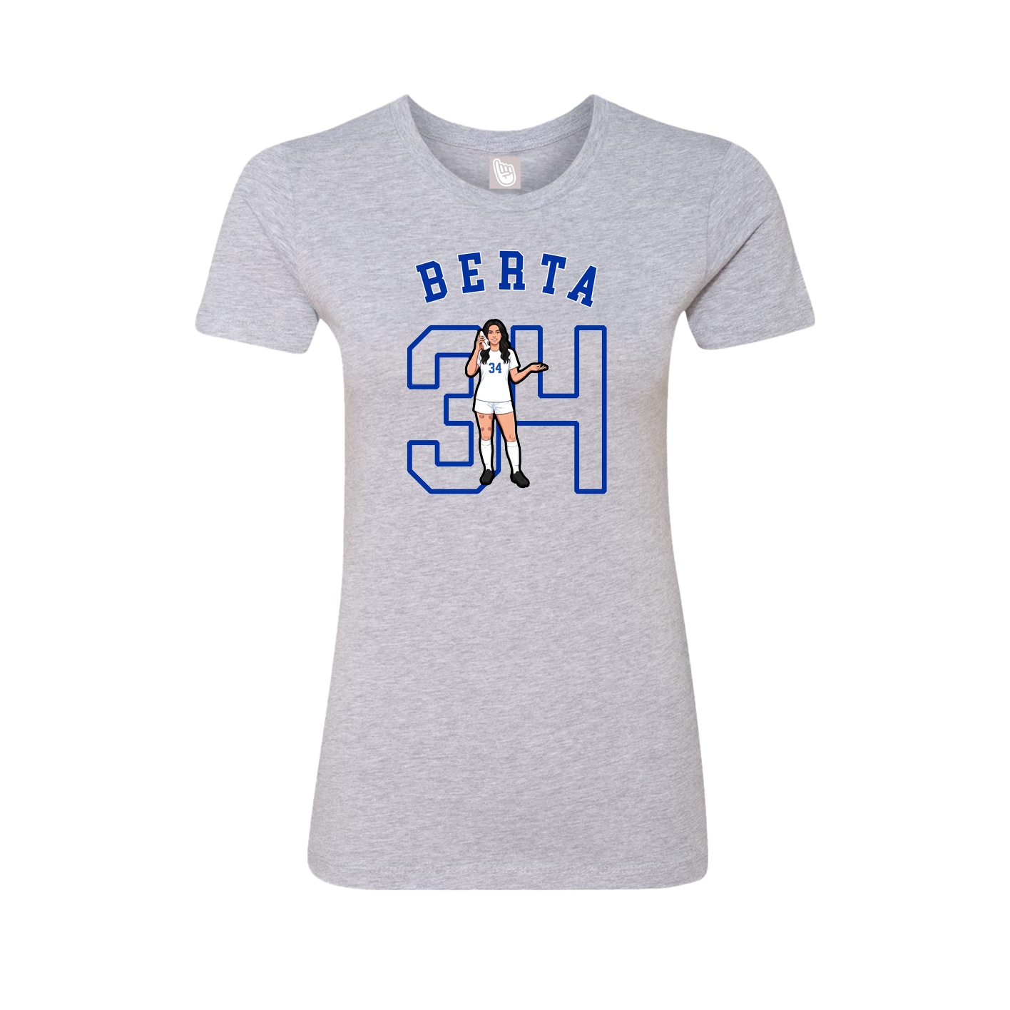 Fitted Women's Tee — Shirsey Arch in Grey
