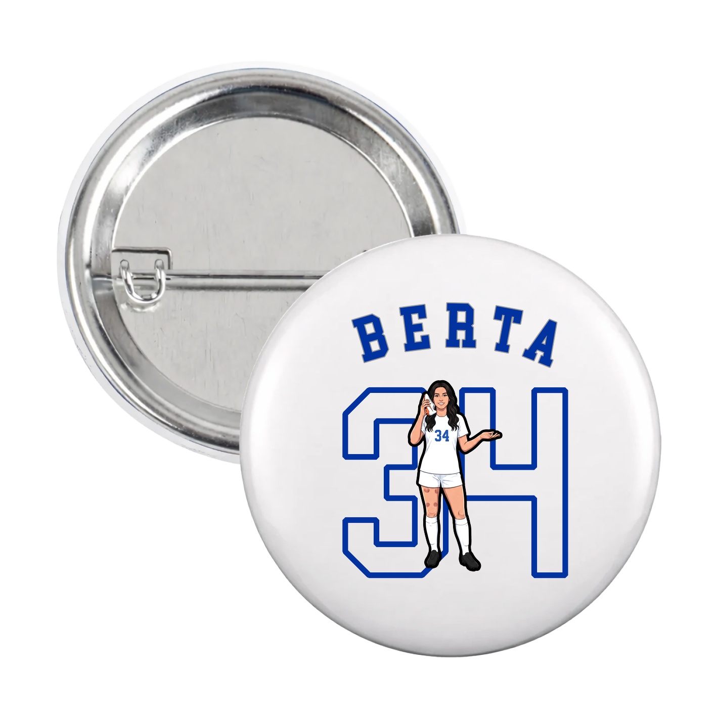 Game Day Button — Shirsey Arch in White