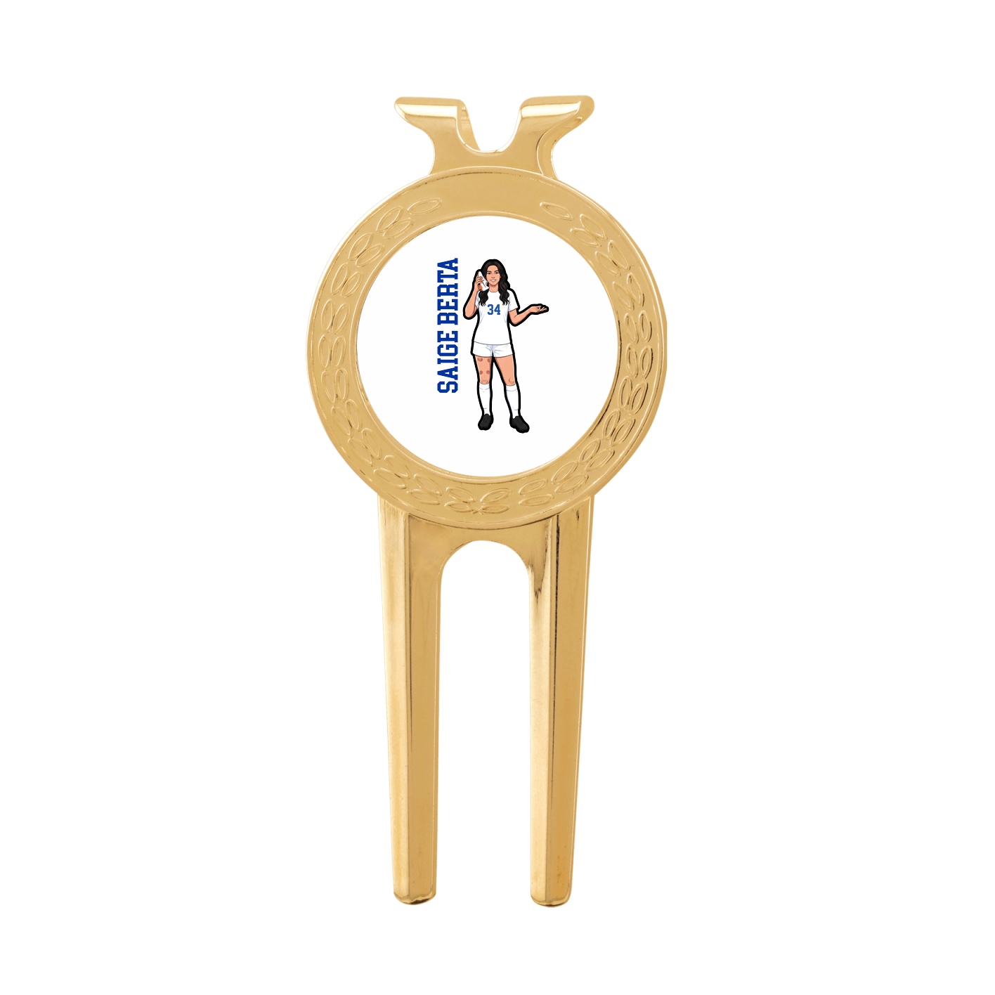 Divot Tool with Ball Marker — Name Vertical in Classic