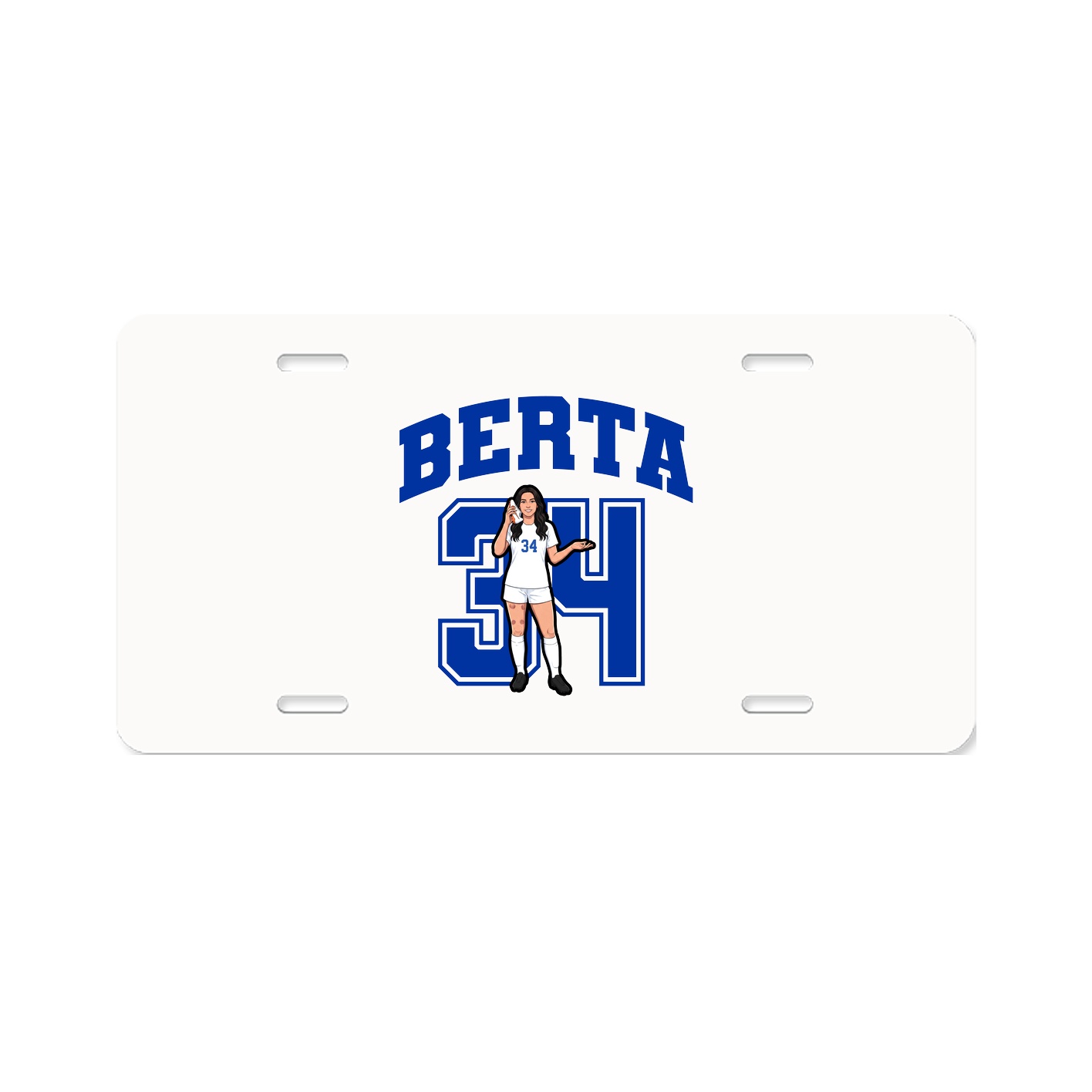 License Plate — Number in Classic
