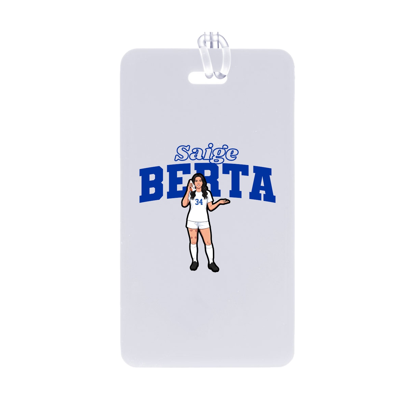 Bag Tag — Name Arch in Classic