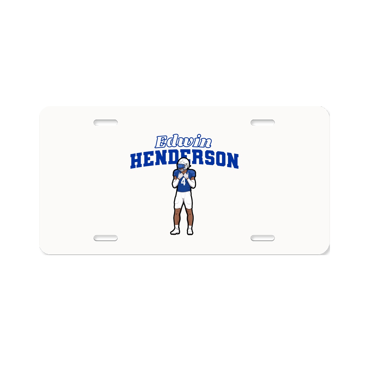License Plate — Name Arch in Classic
