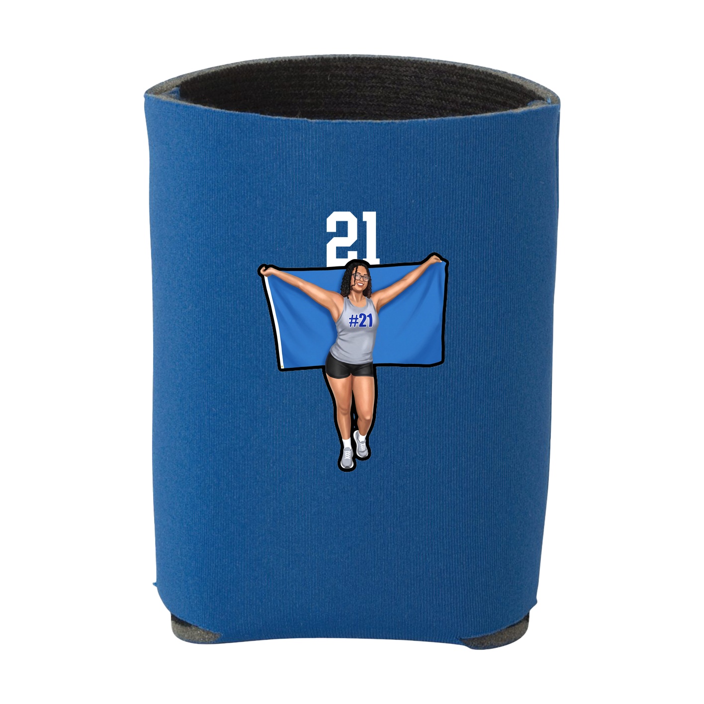 Can Holder — Number Top in Royal