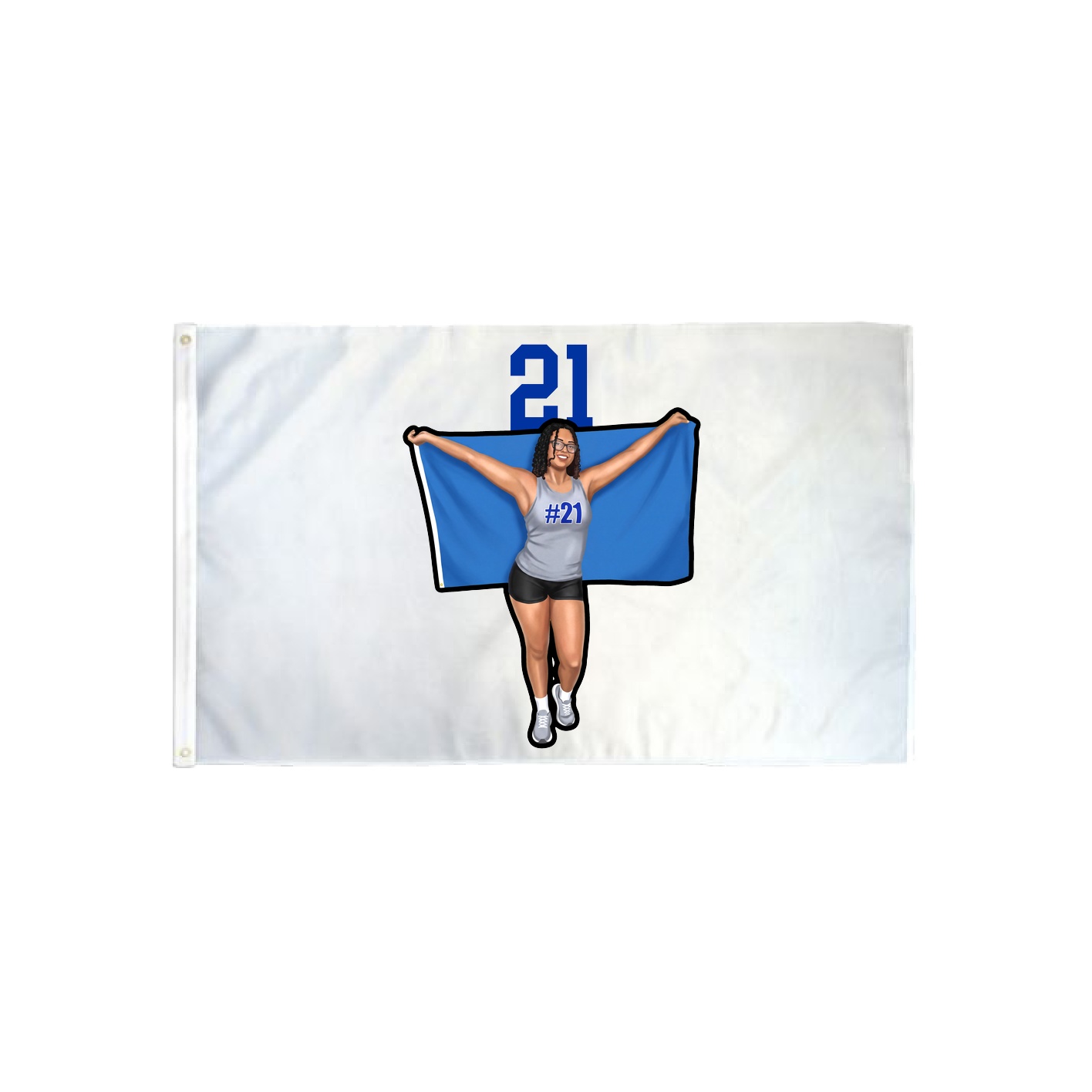 3x5 Flag — Number Top in Classic