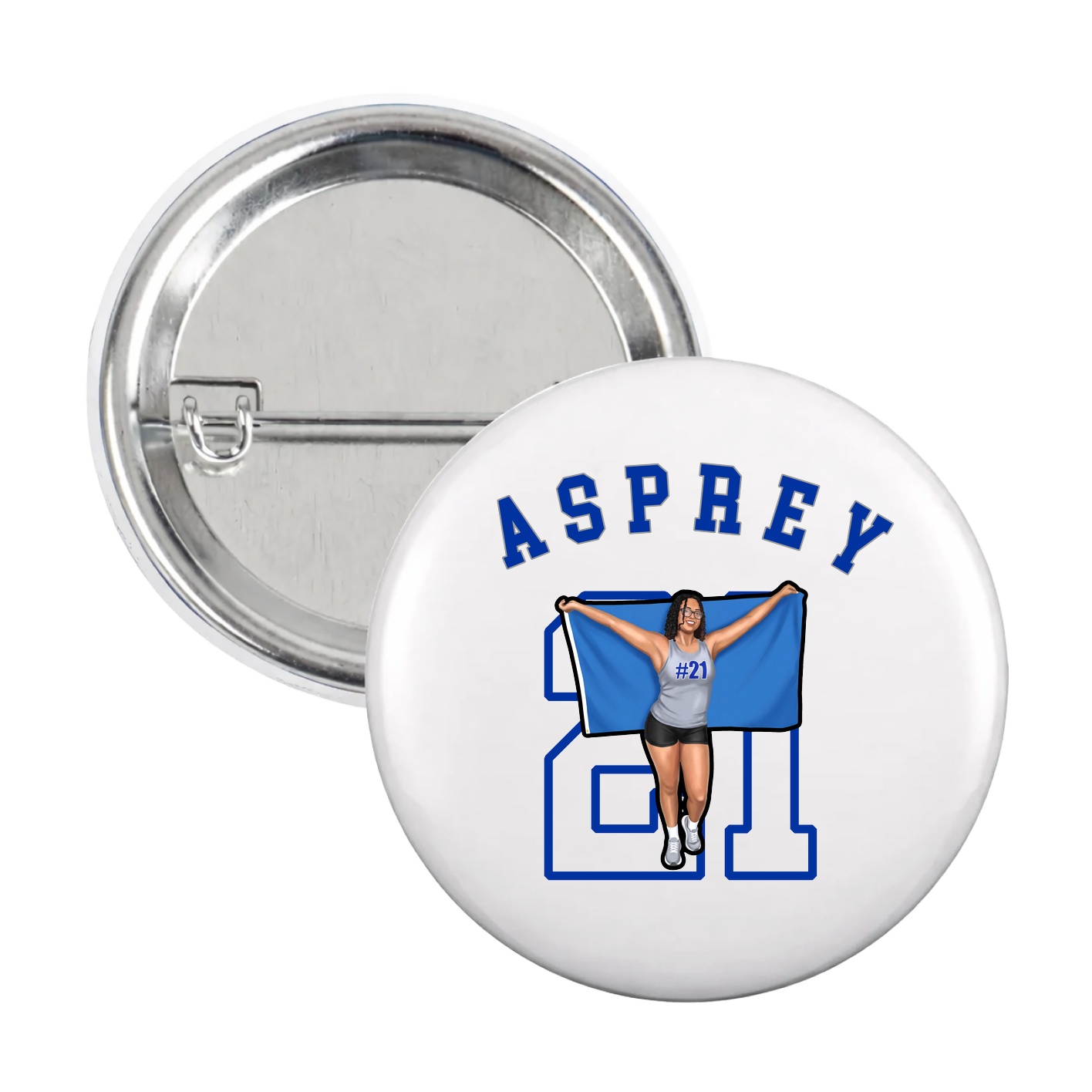 Game Day Button — Shirsey Arch in White