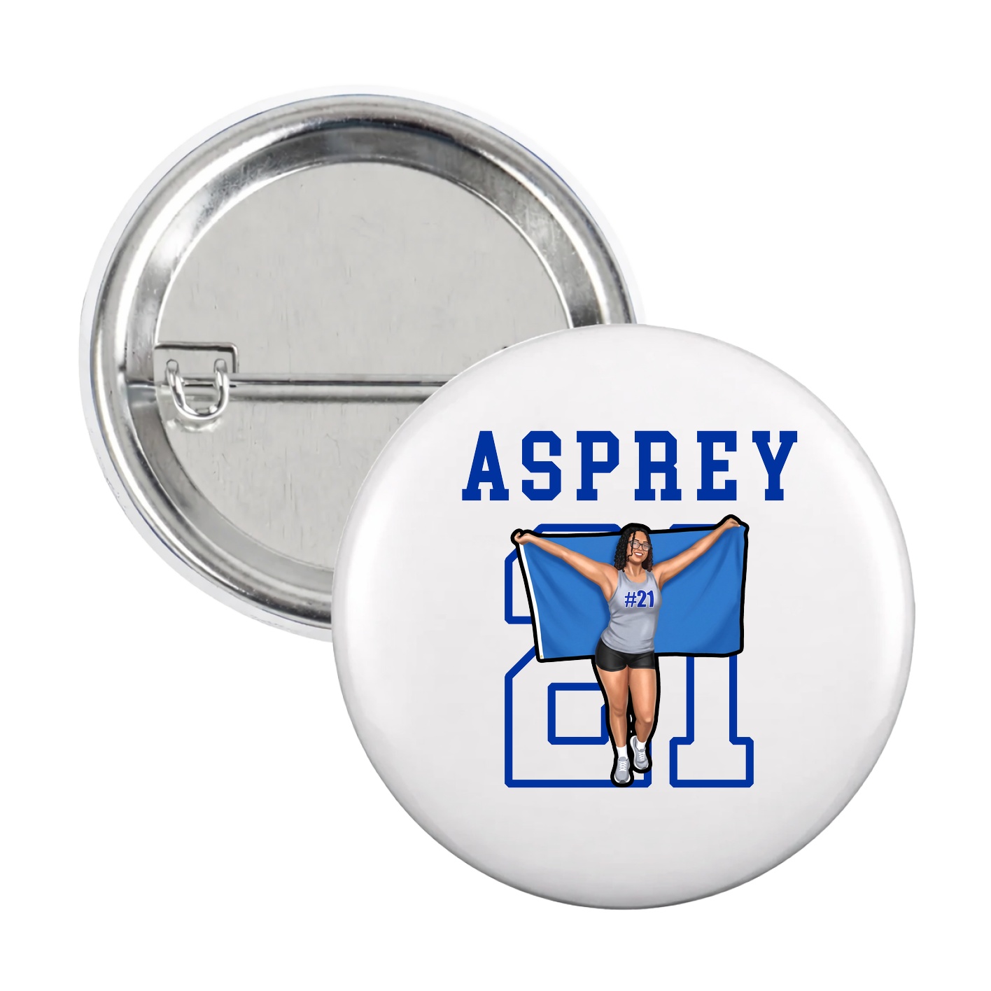 Game Day Button — Shirsey in White