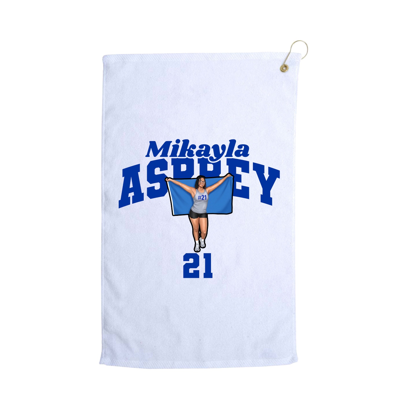 Golf Towel — Signature Arch in White