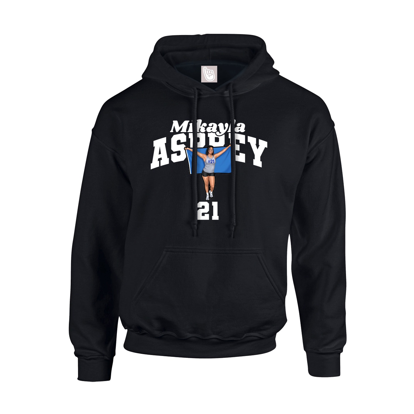 Hoodie — Signature Arch in Black