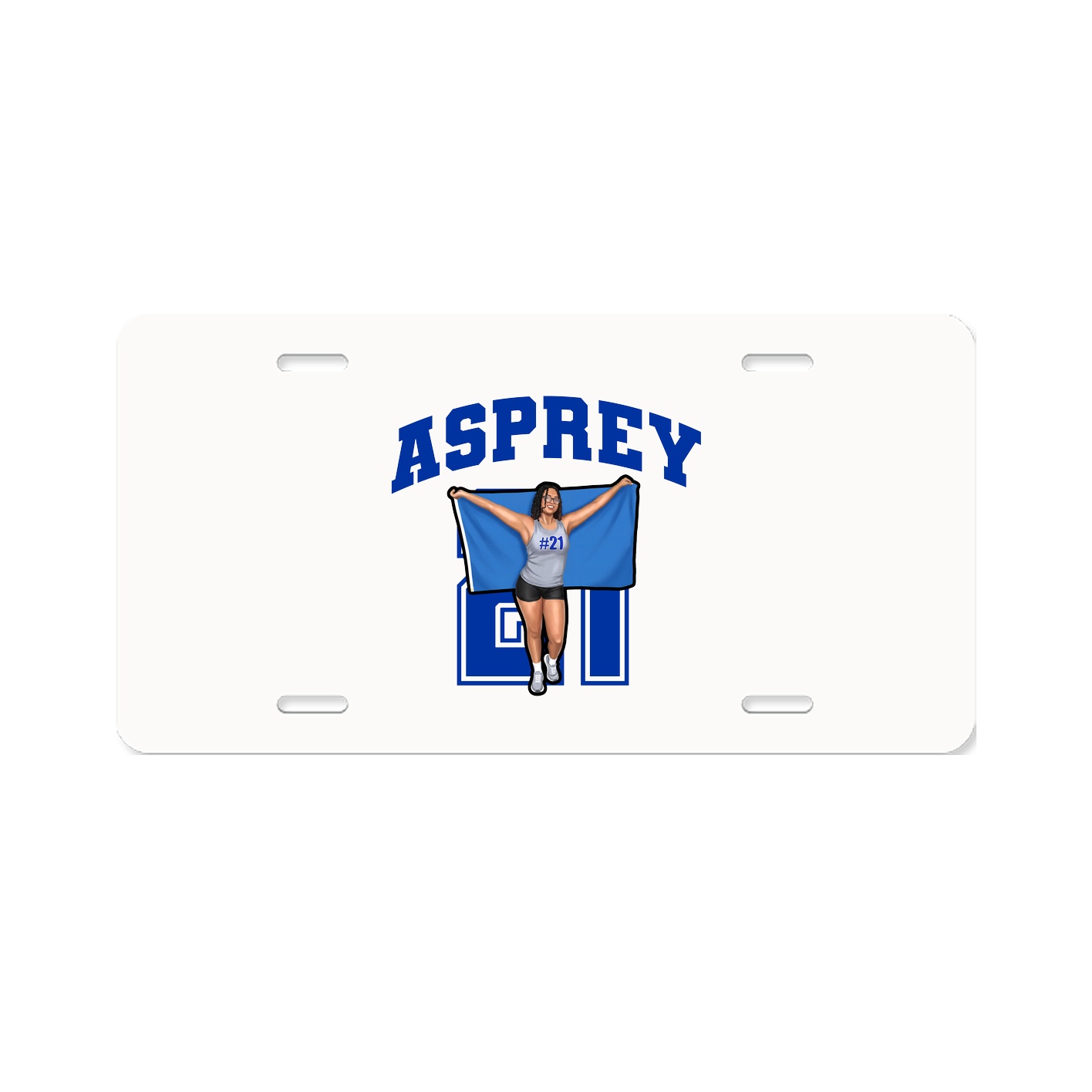 License Plate — Number in Classic