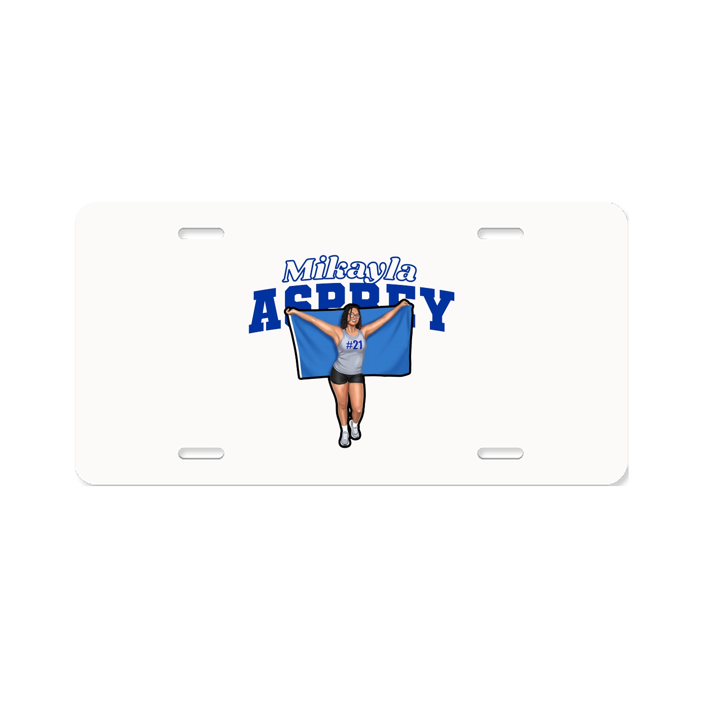 License Plate — Name Arch in Classic
