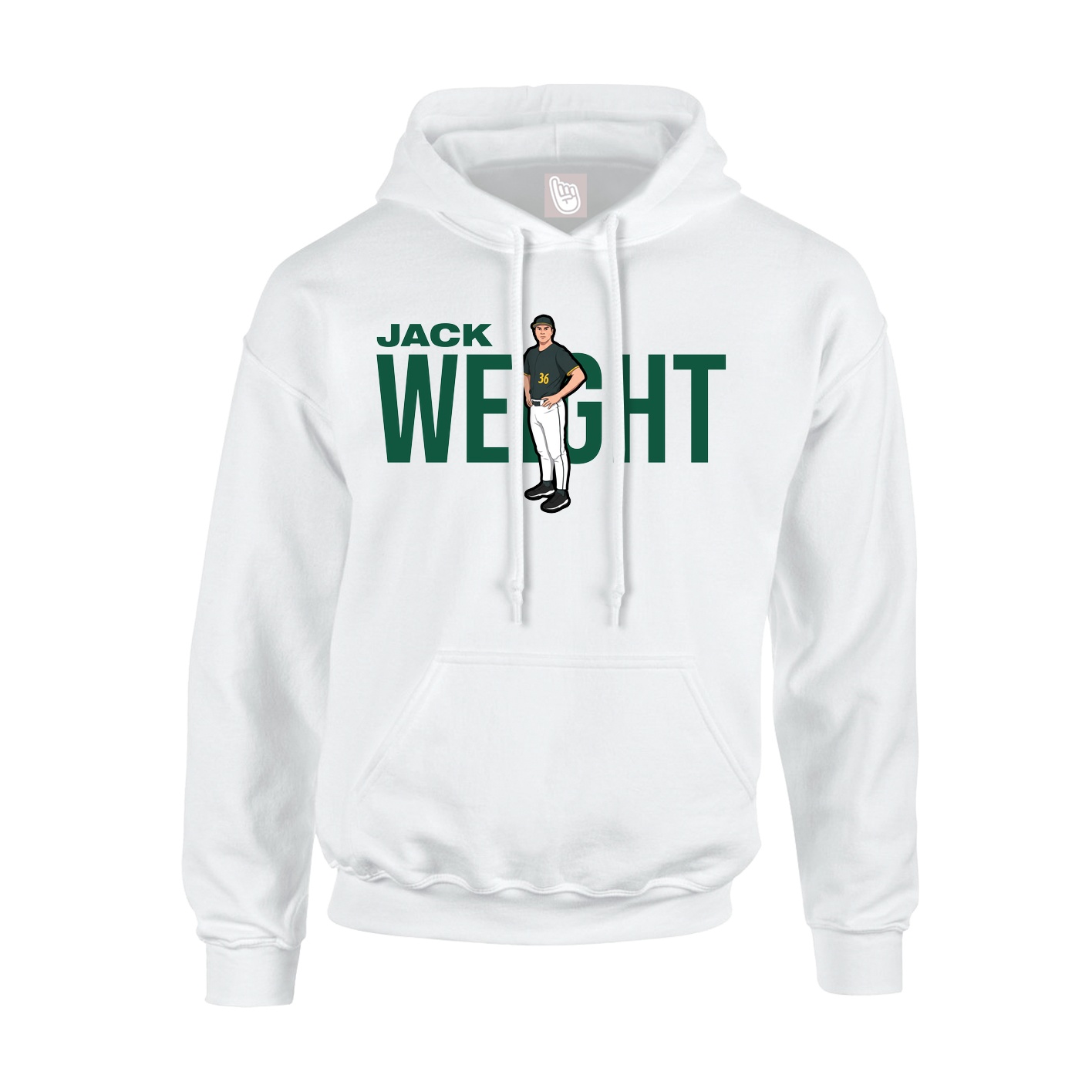 Hoodie — Player Name in White