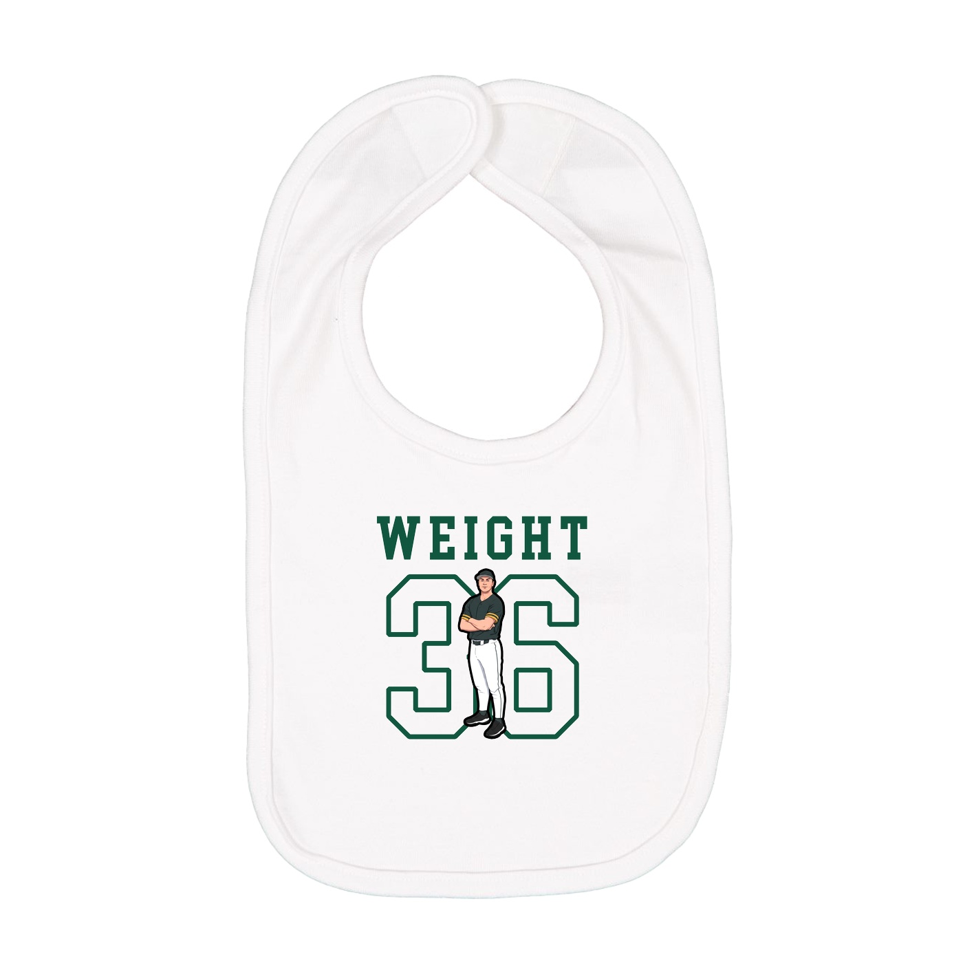 Infant Bib — Shirsey in White
