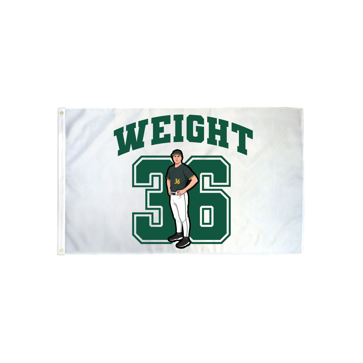 3x5 Flag — Number in Classic