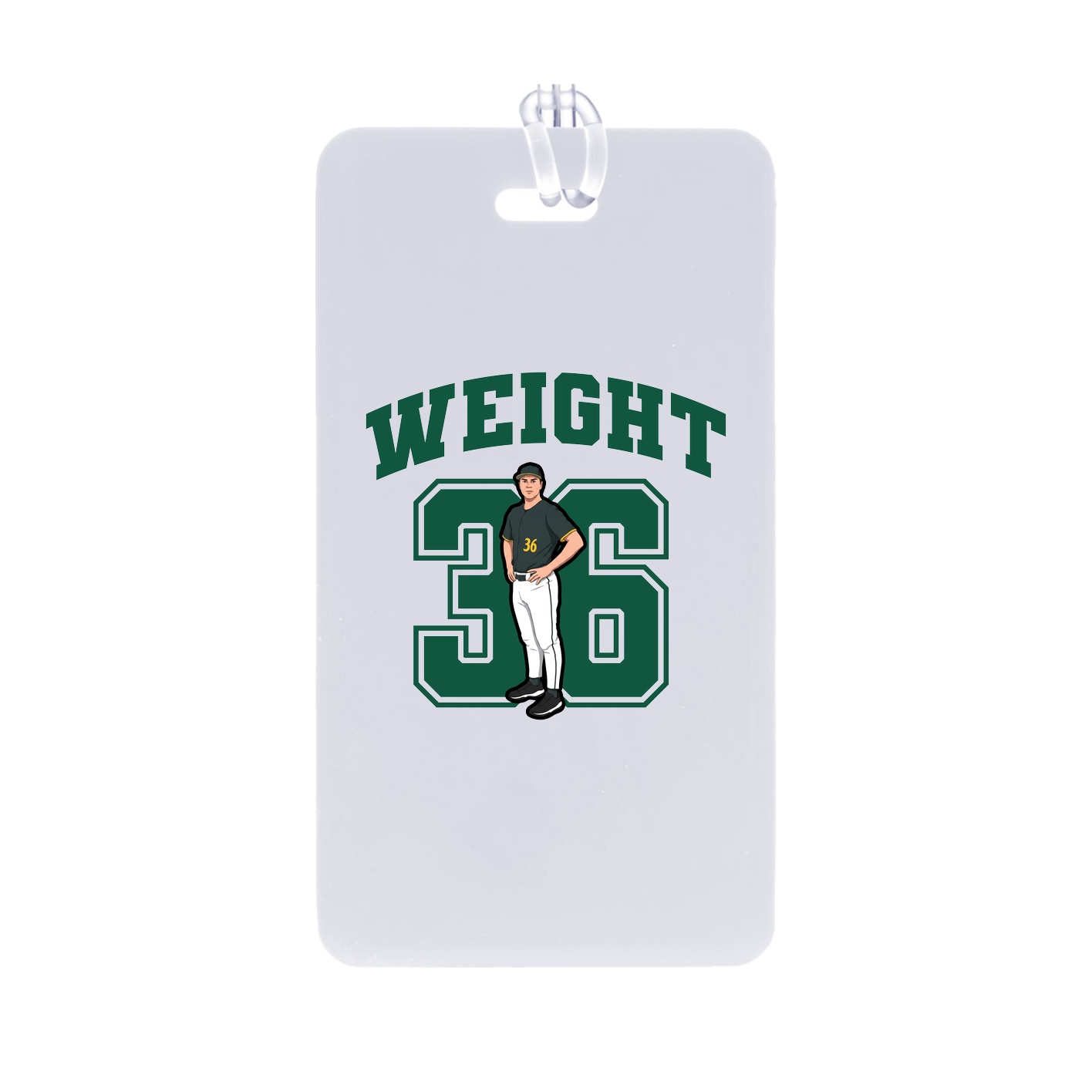 Bag Tag — Number in Classic