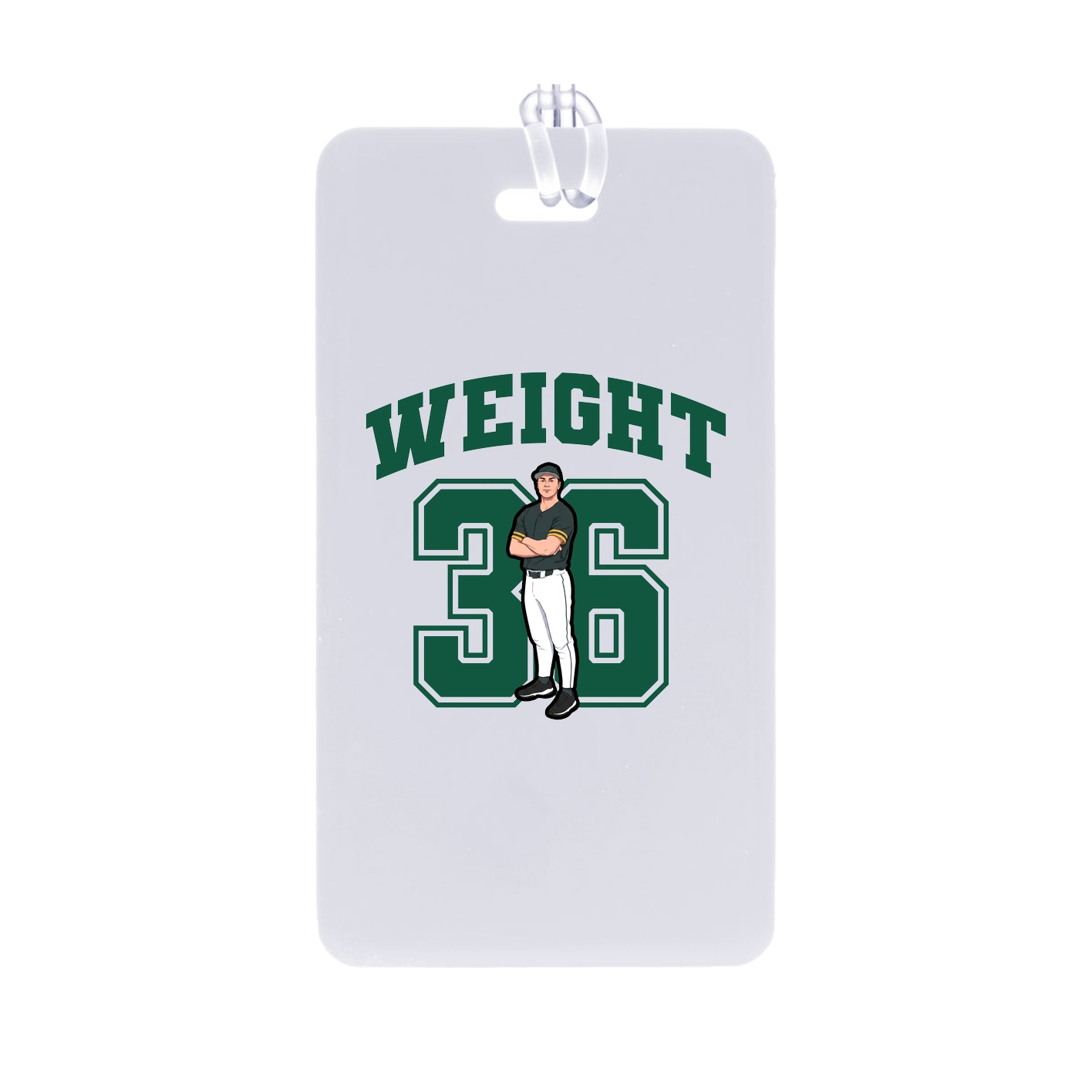 Bag Tag — Number in Classic