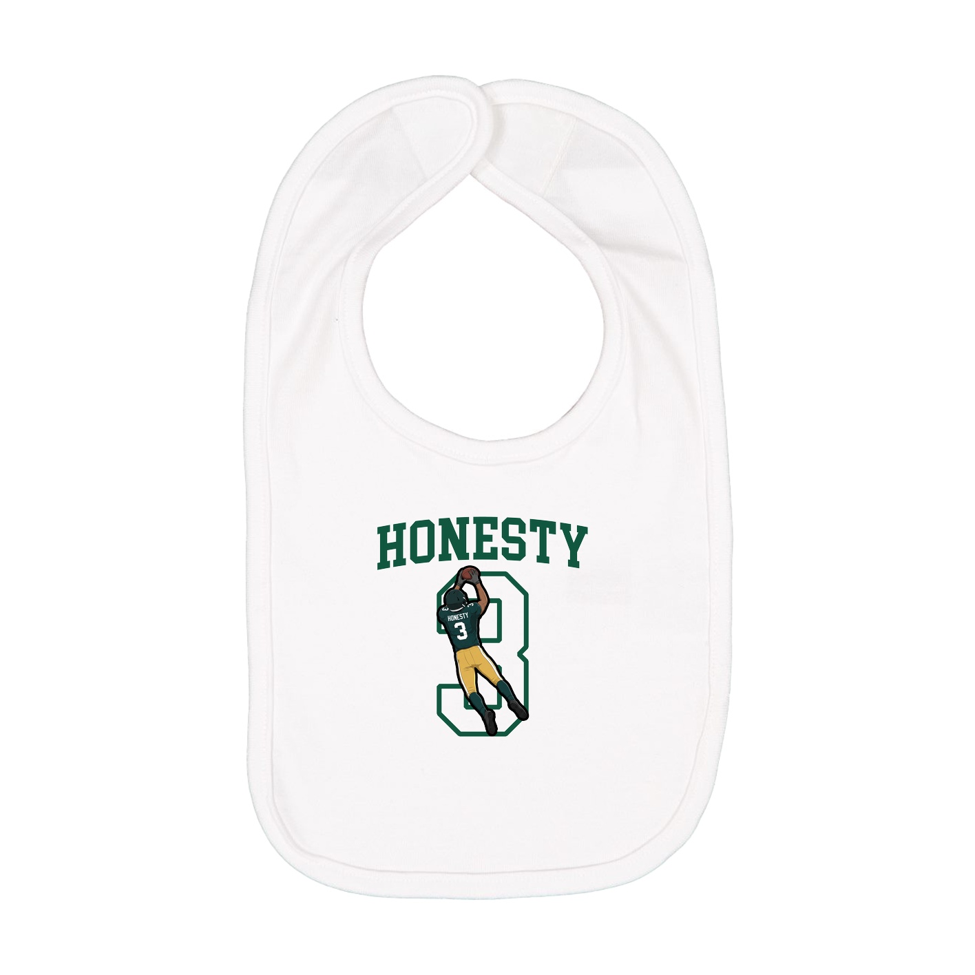 Infant Bib — Shirsey in White