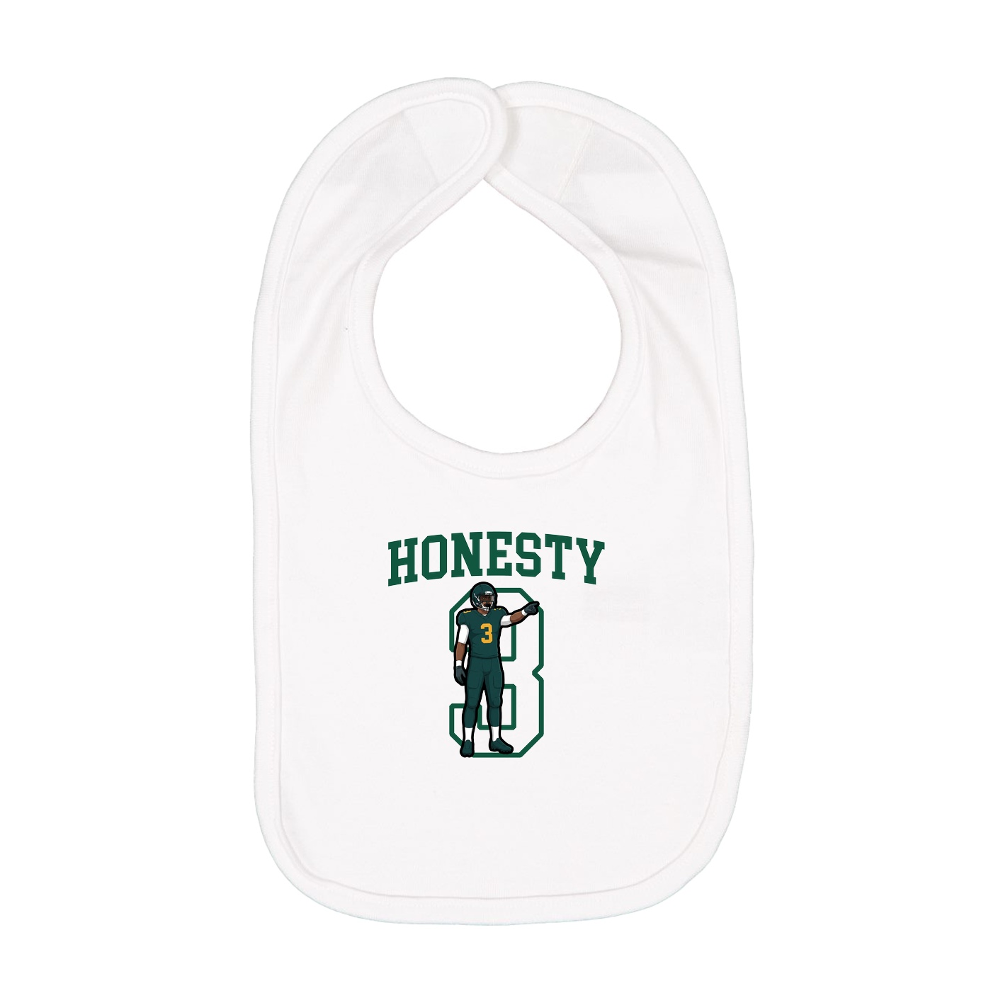 Infant Bib — Shirsey in White
