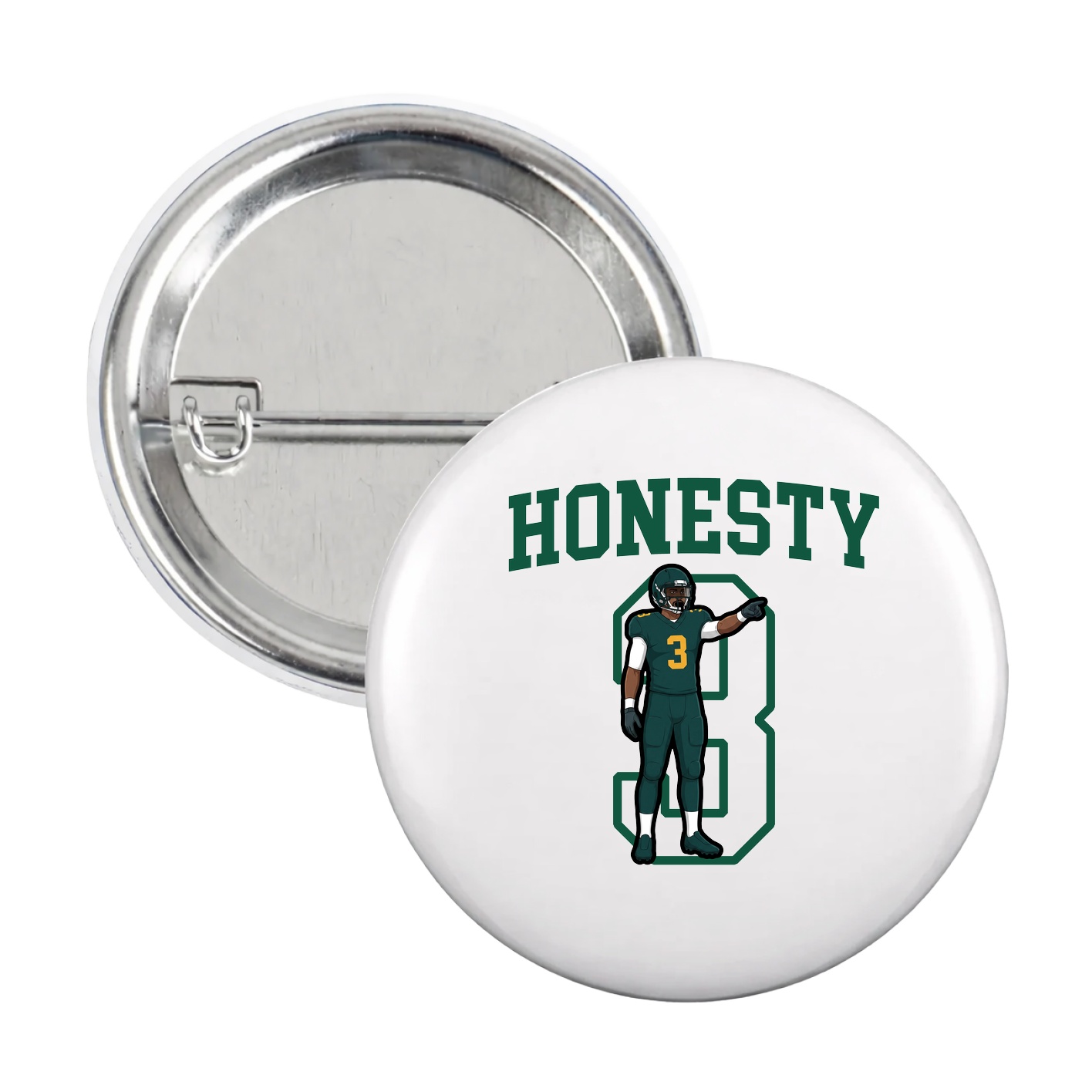 Game Day Button — Shirsey in White