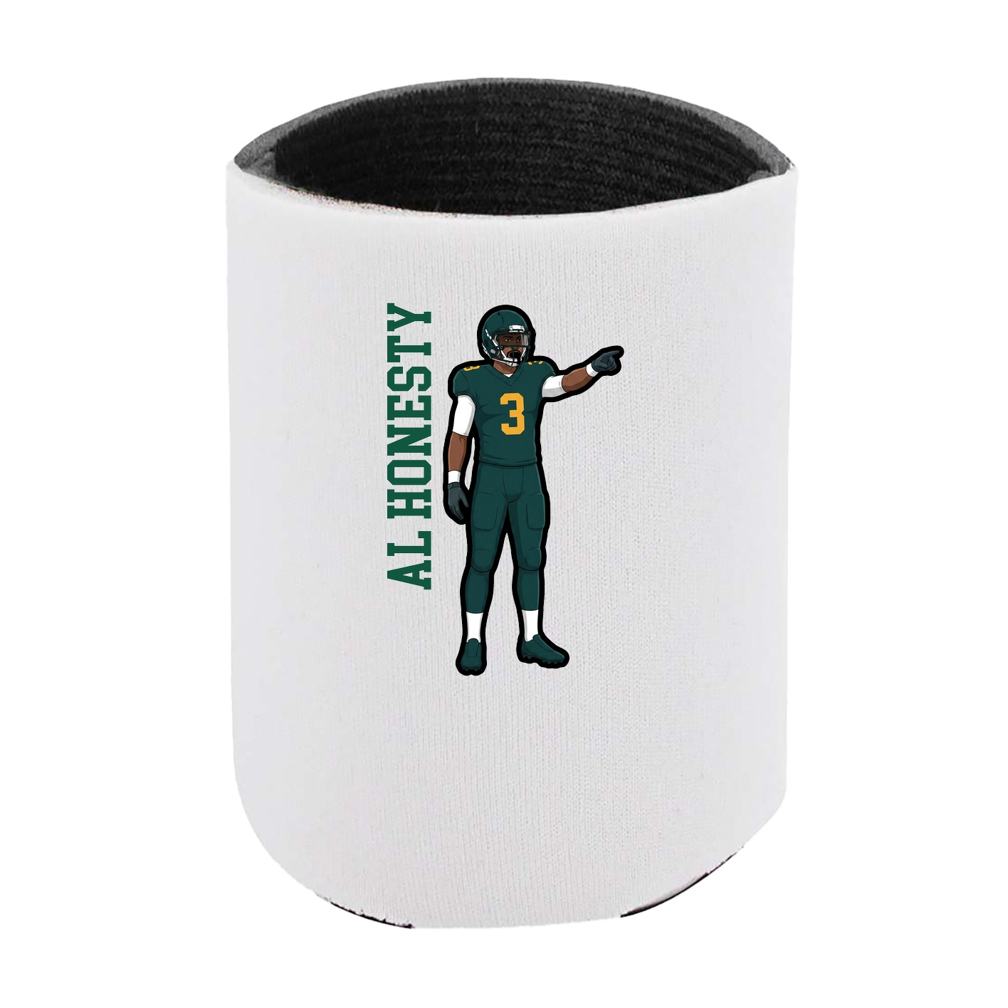 Can Holder — Name Vertical in White