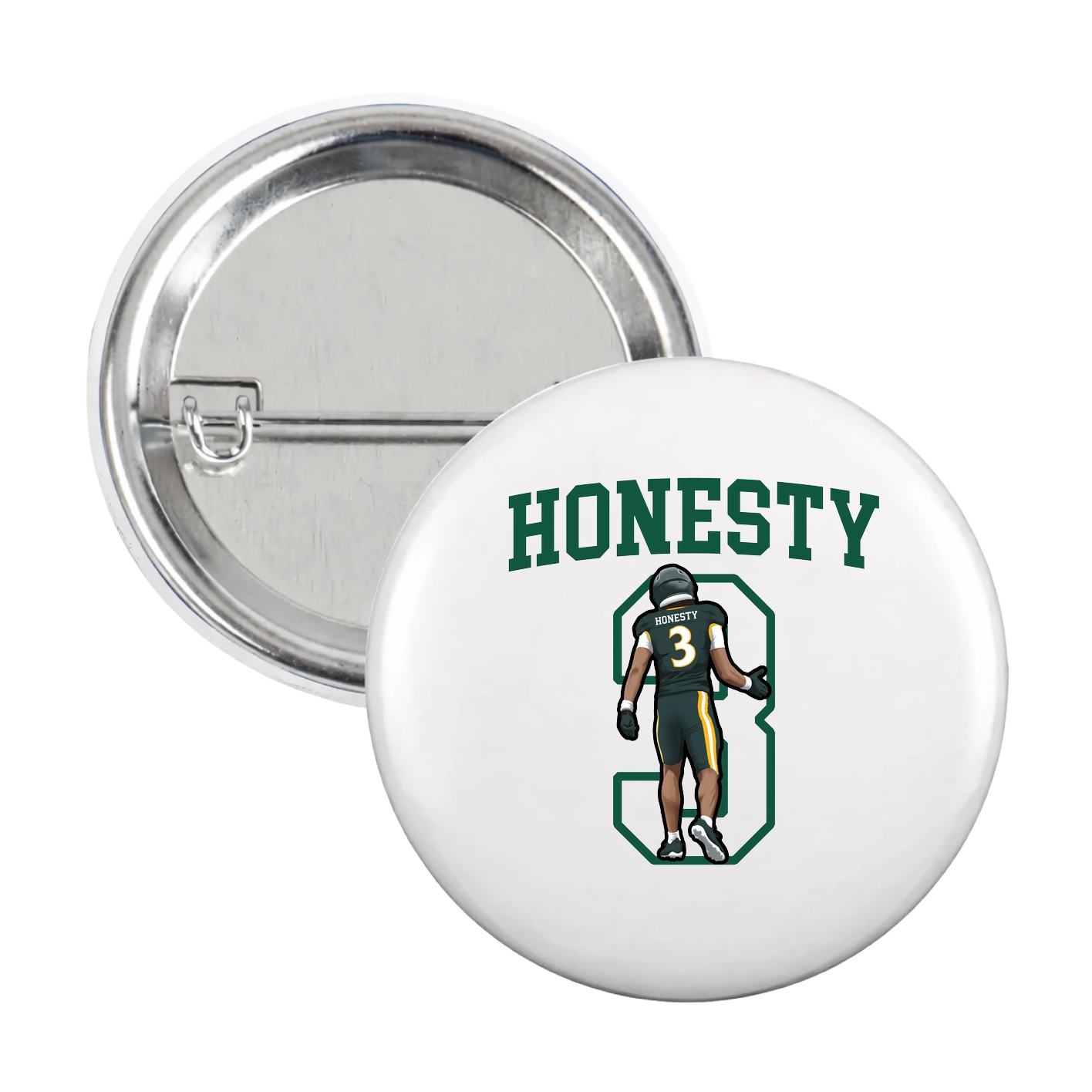 Game Day Button — Shirsey in White
