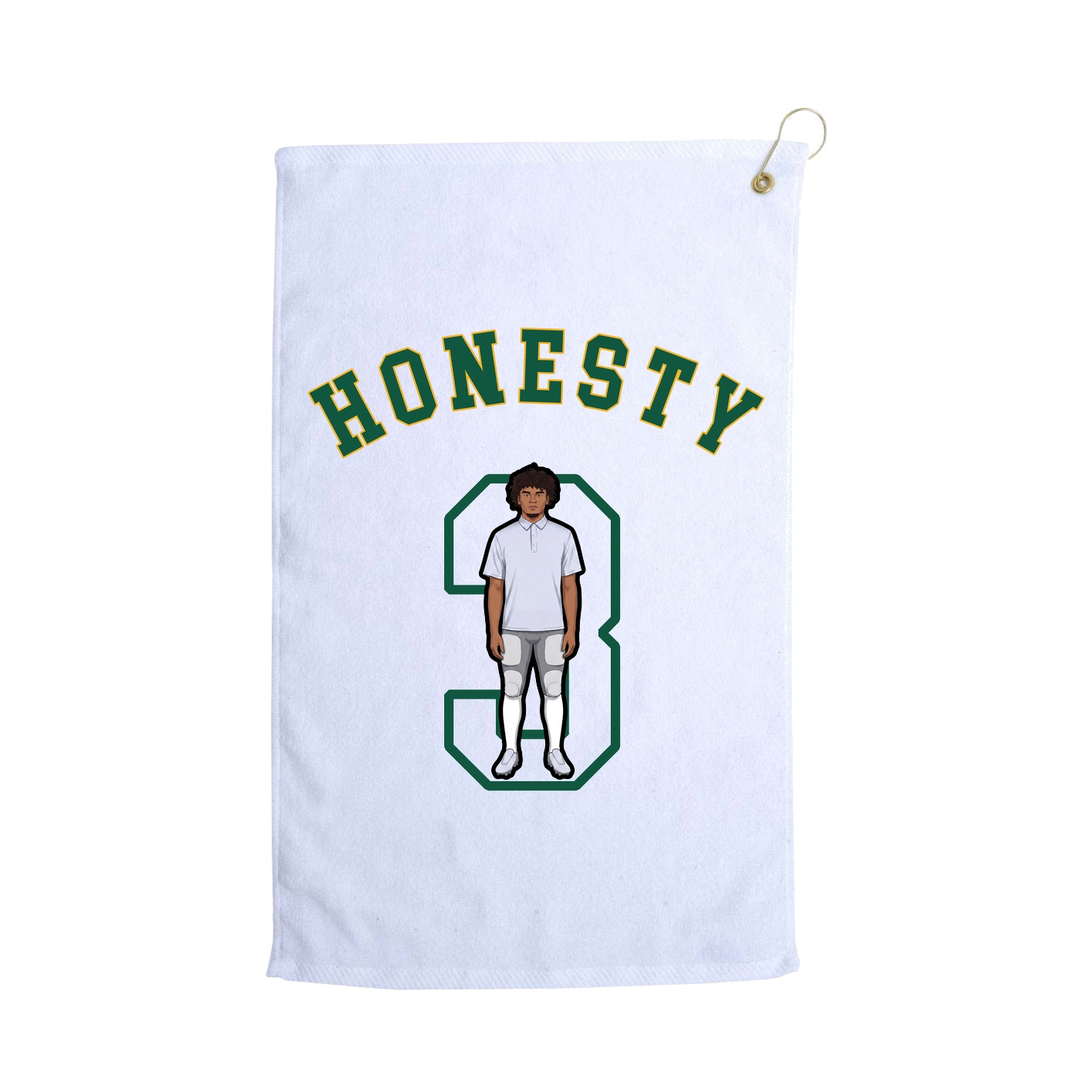 Golf Towel — Shirsey Arch in White