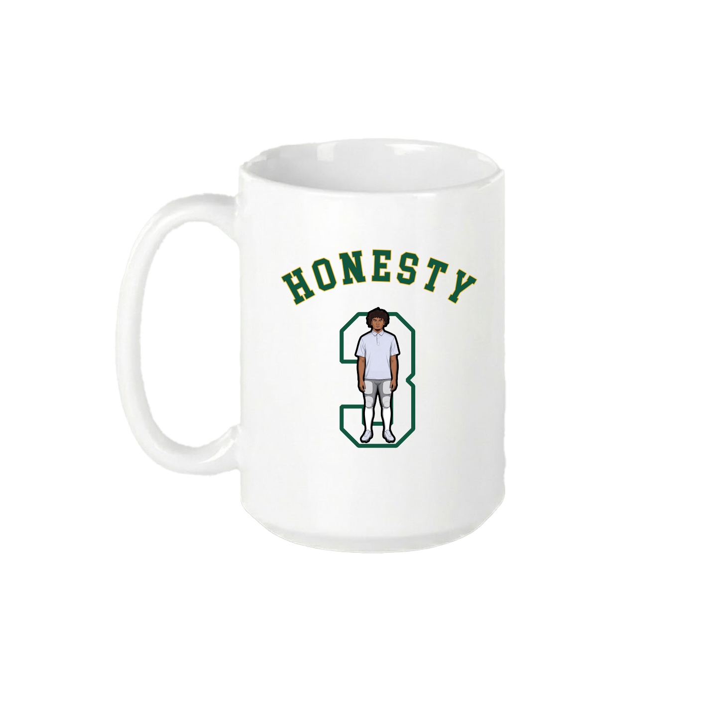 15oz Coffee Mug — Shirsey Arch in White