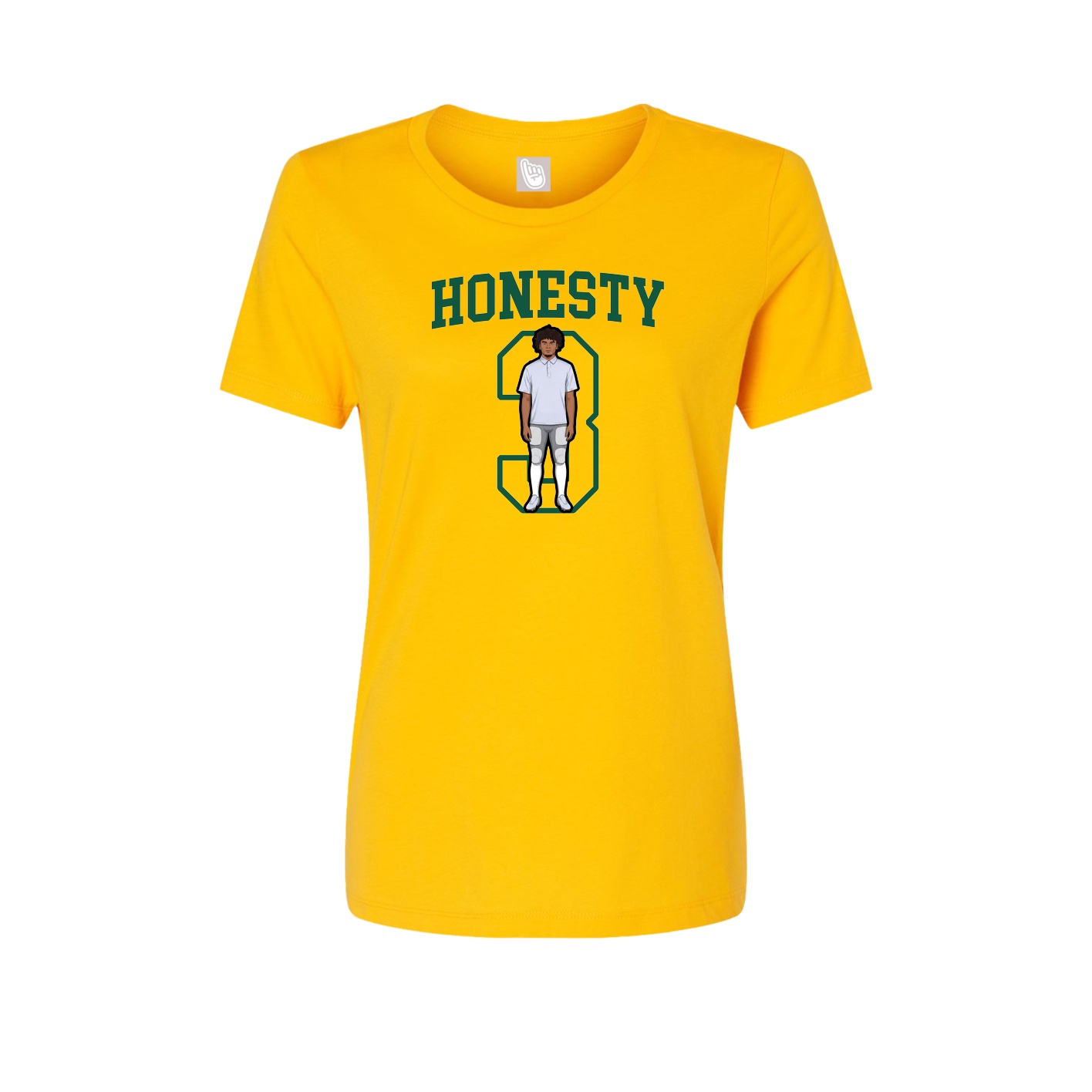 Fitted Women's Tee — Shirsey in Gold
