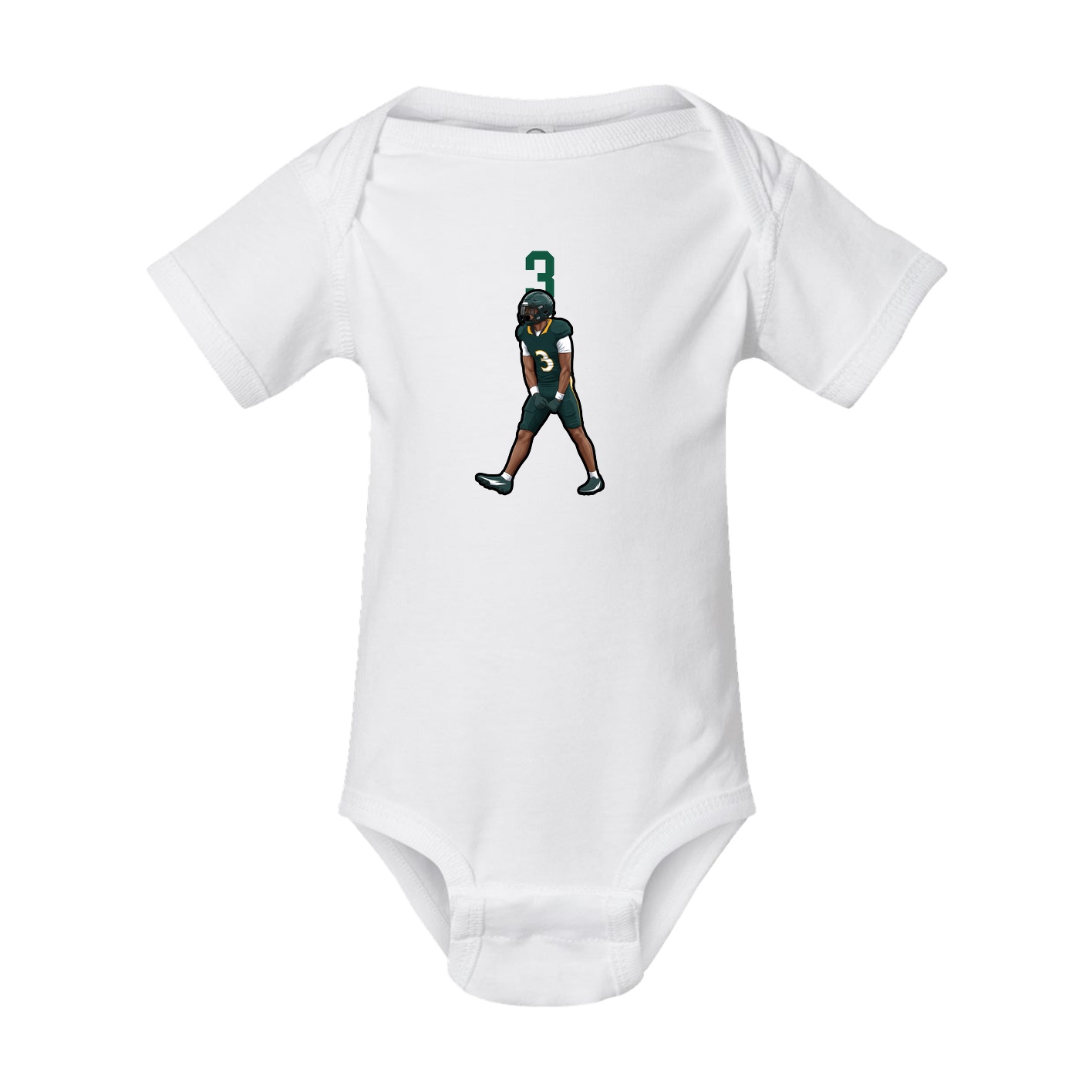 Baby Onesie — Number Top in White
