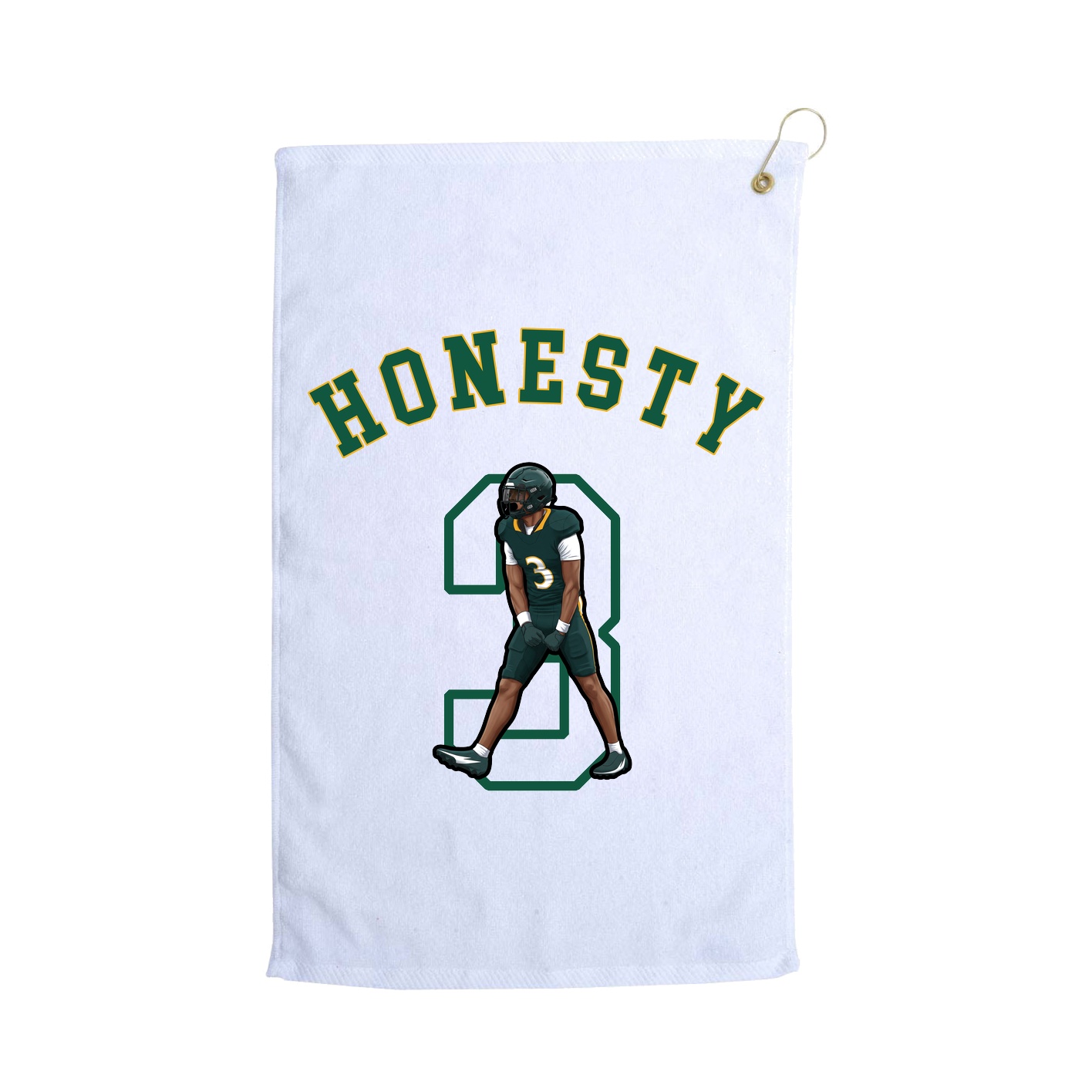 Golf Towel — Shirsey Arch in White