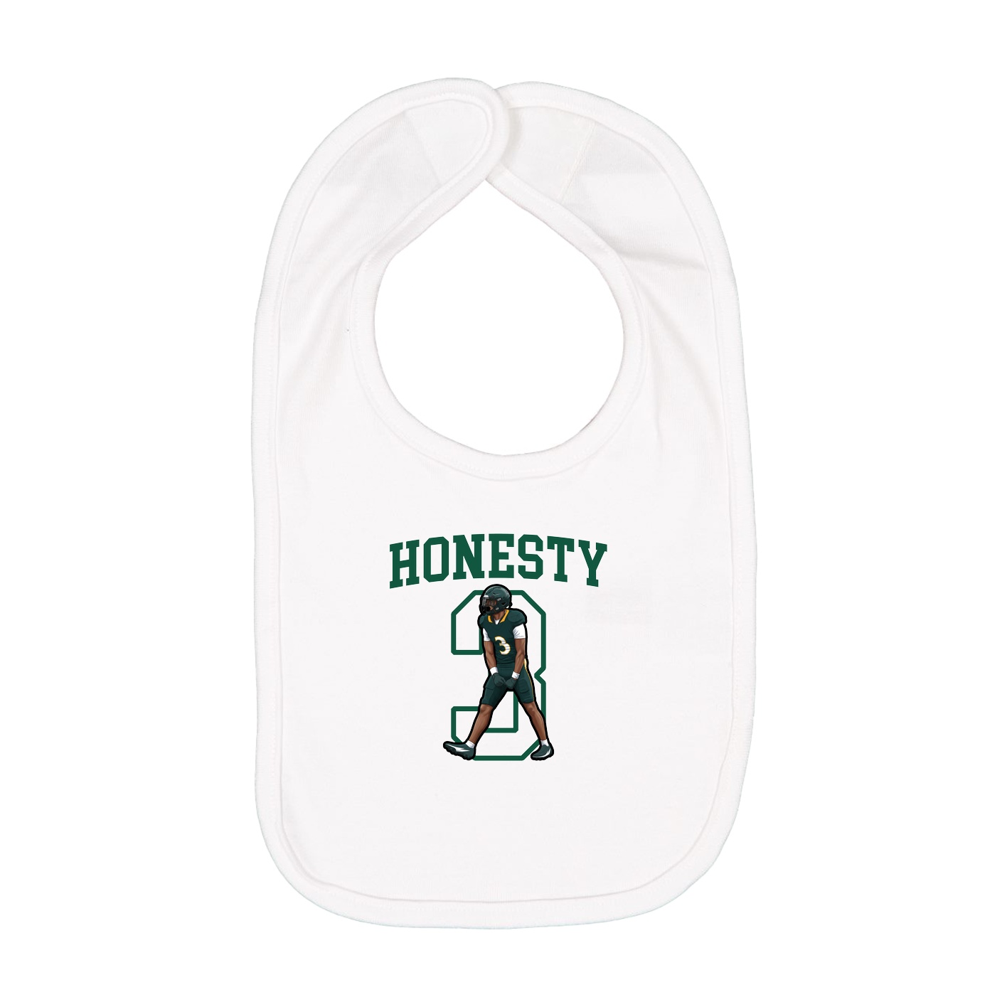 Infant Bib — Shirsey in White