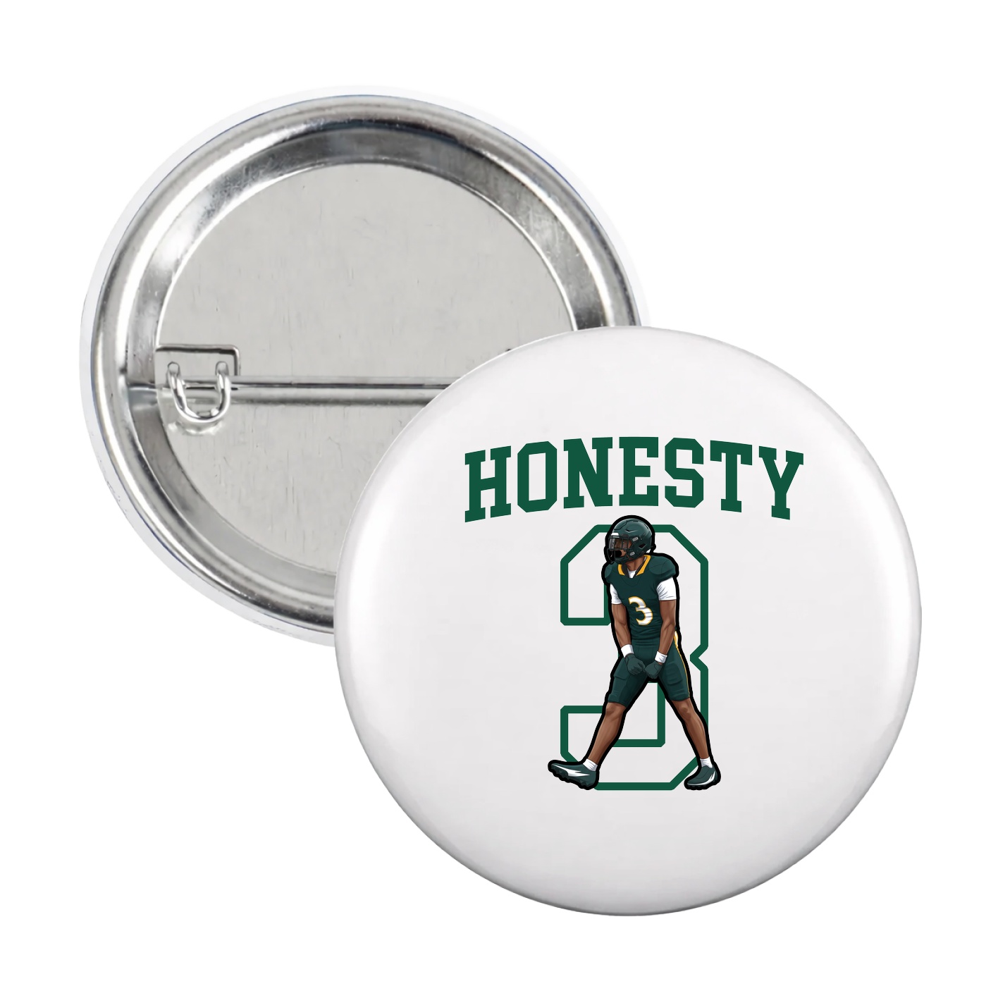 Game Day Button — Shirsey in White