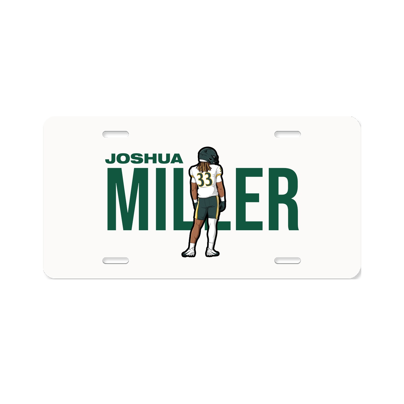 License Plate — Player Name in Classic