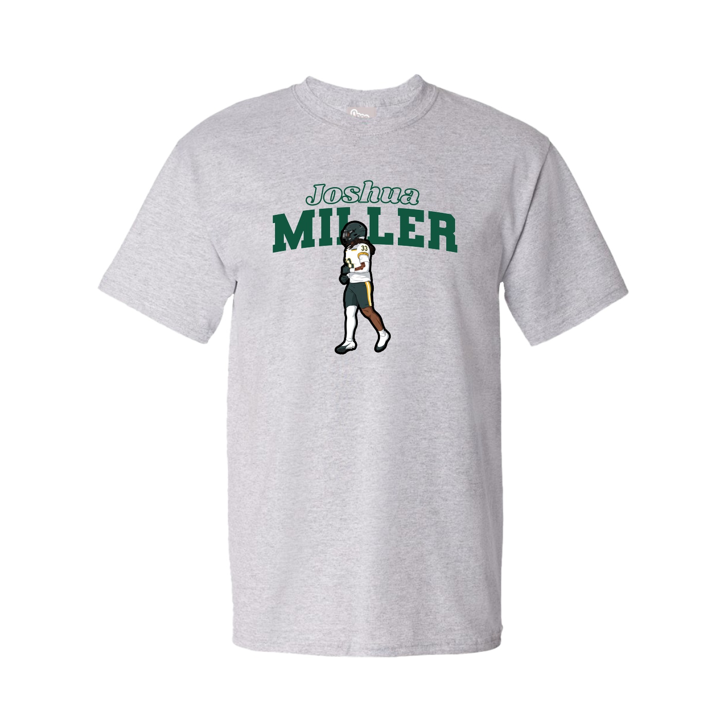 Youth Tee — Name Arch in Grey