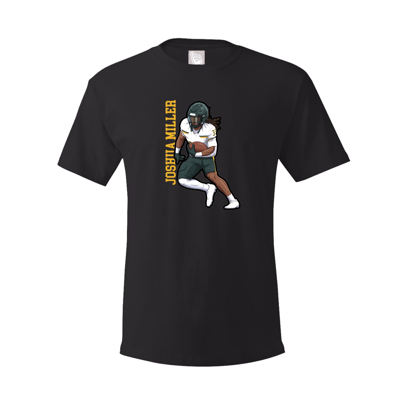 Tee — Name Vertical in Black
