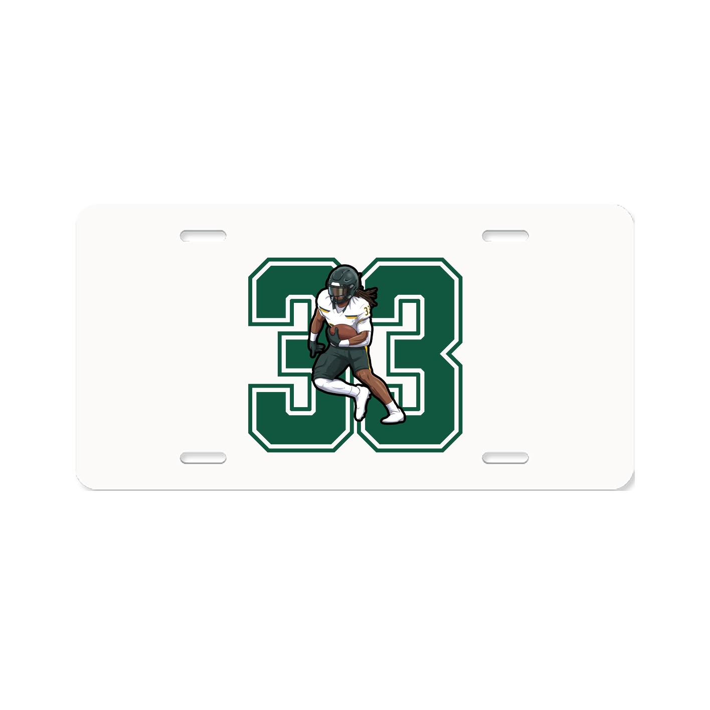 License Plate — Number in Classic
