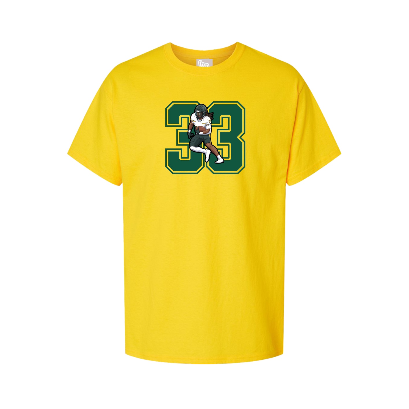 Youth Tee — Number in Gold