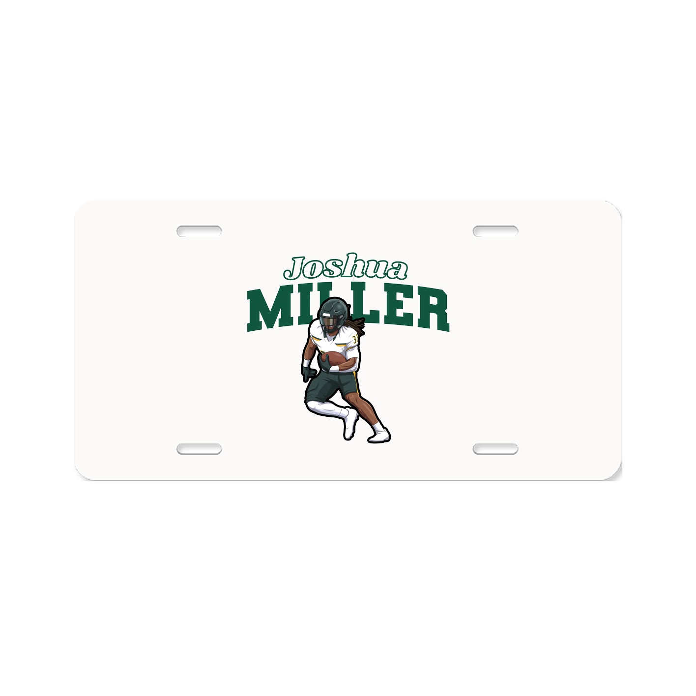 License Plate — Name Arch in Classic