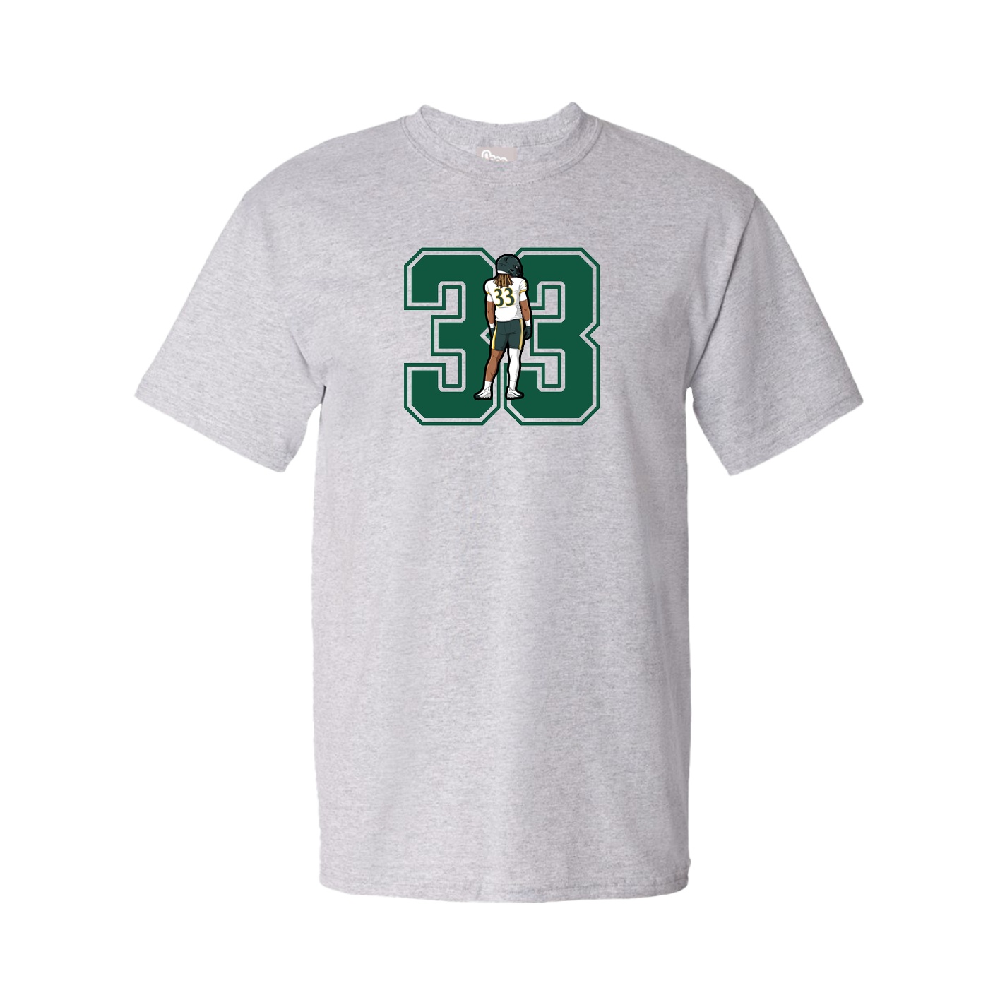 Youth Tee — Number in Grey