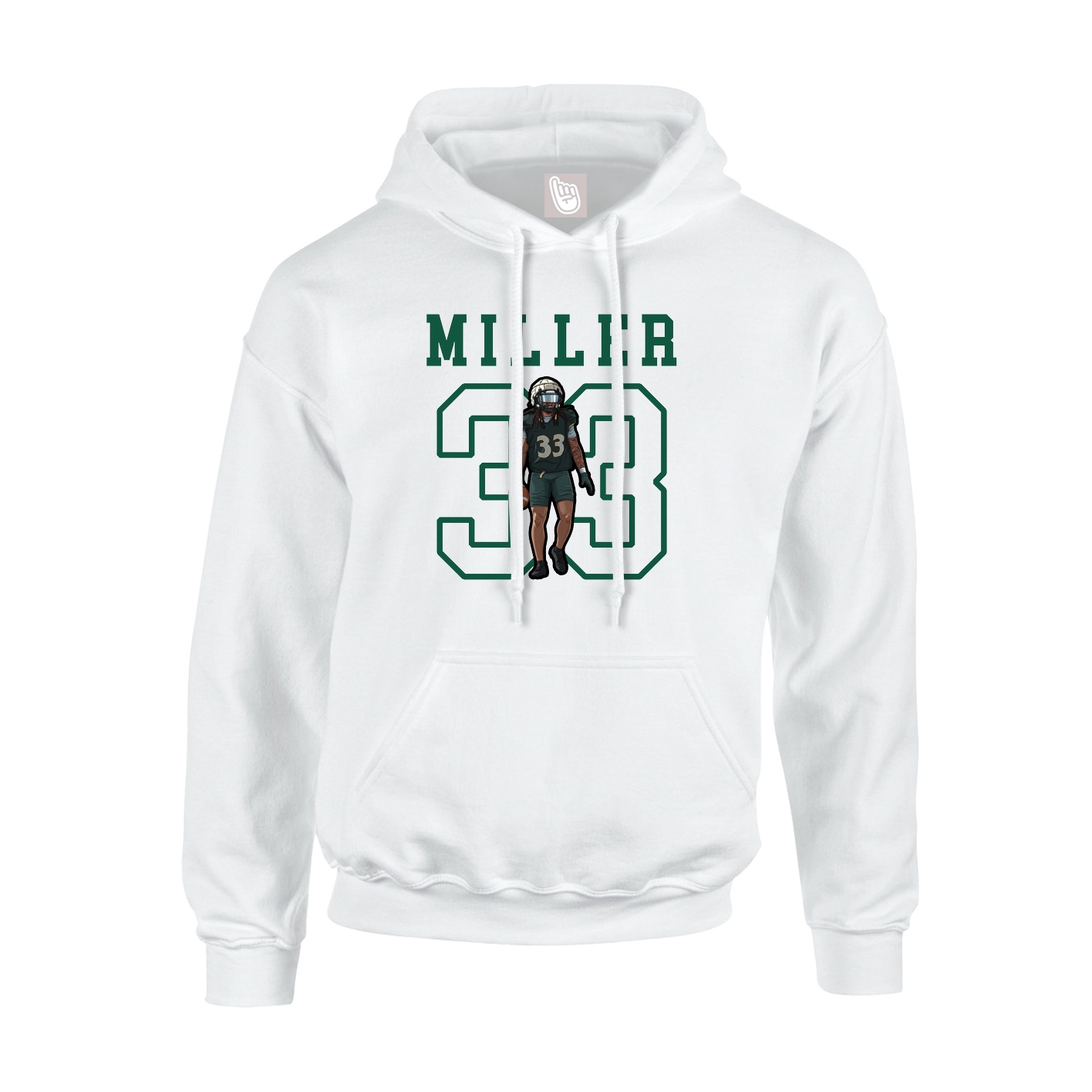 Hoodie — Shirsey in White