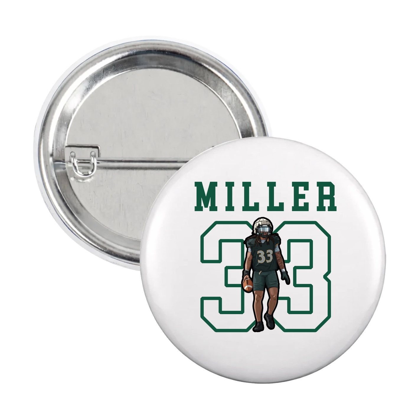 Game Day Button — Shirsey in White