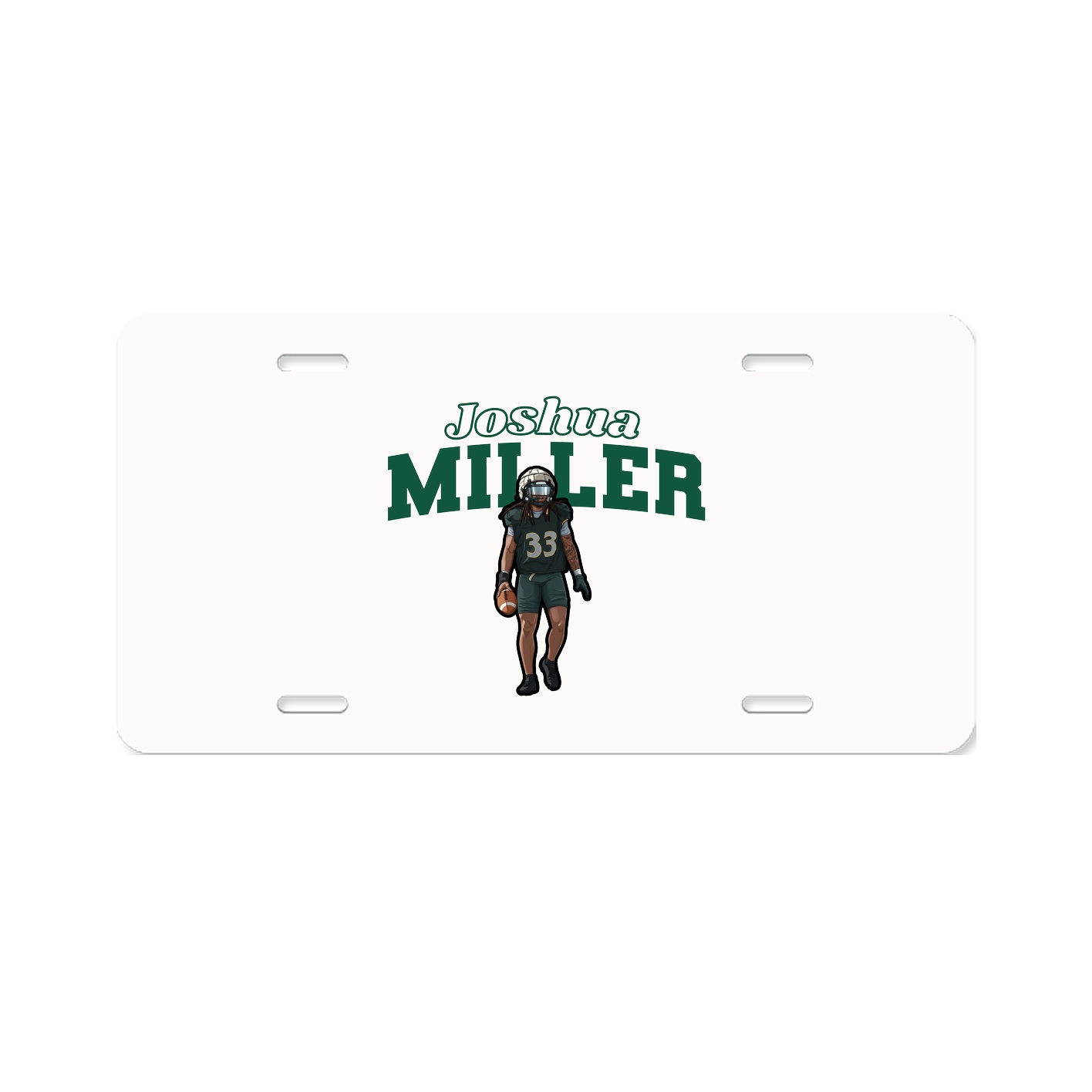 License Plate — Name Arch in Classic