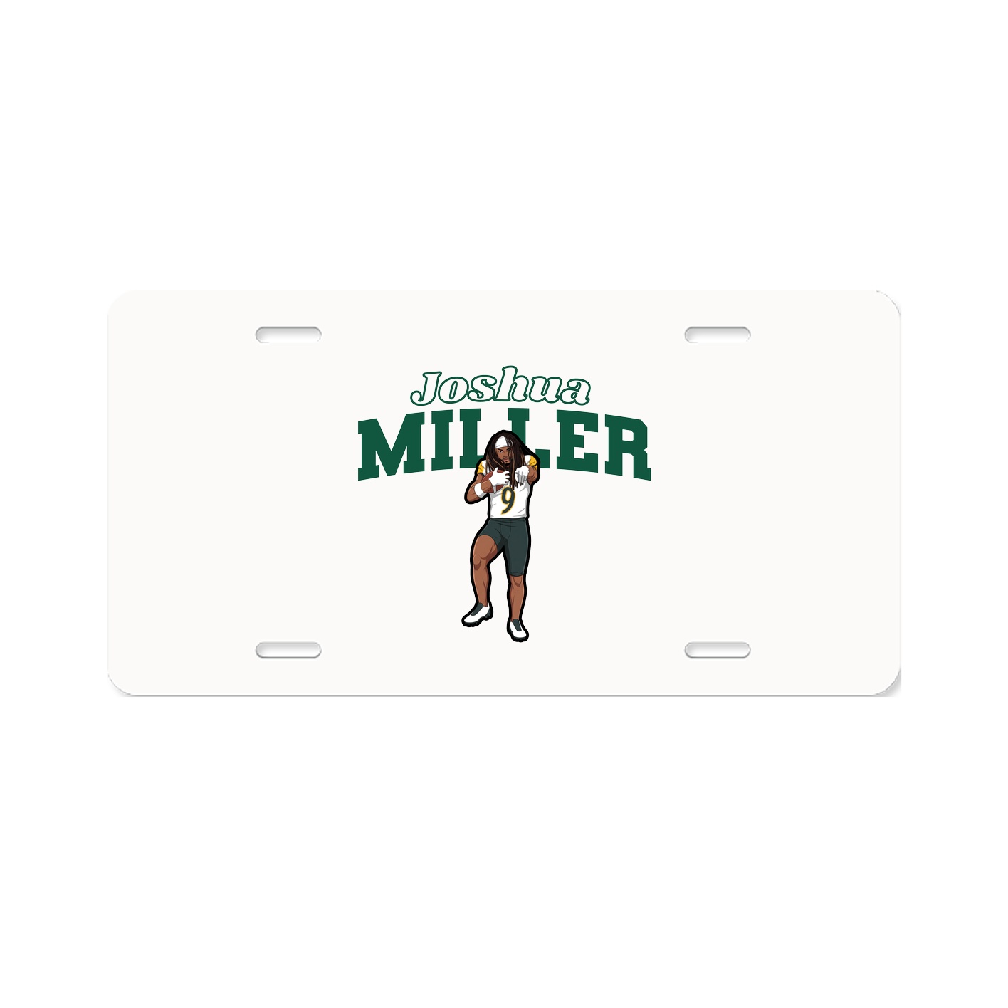 License Plate — Name Arch in Classic