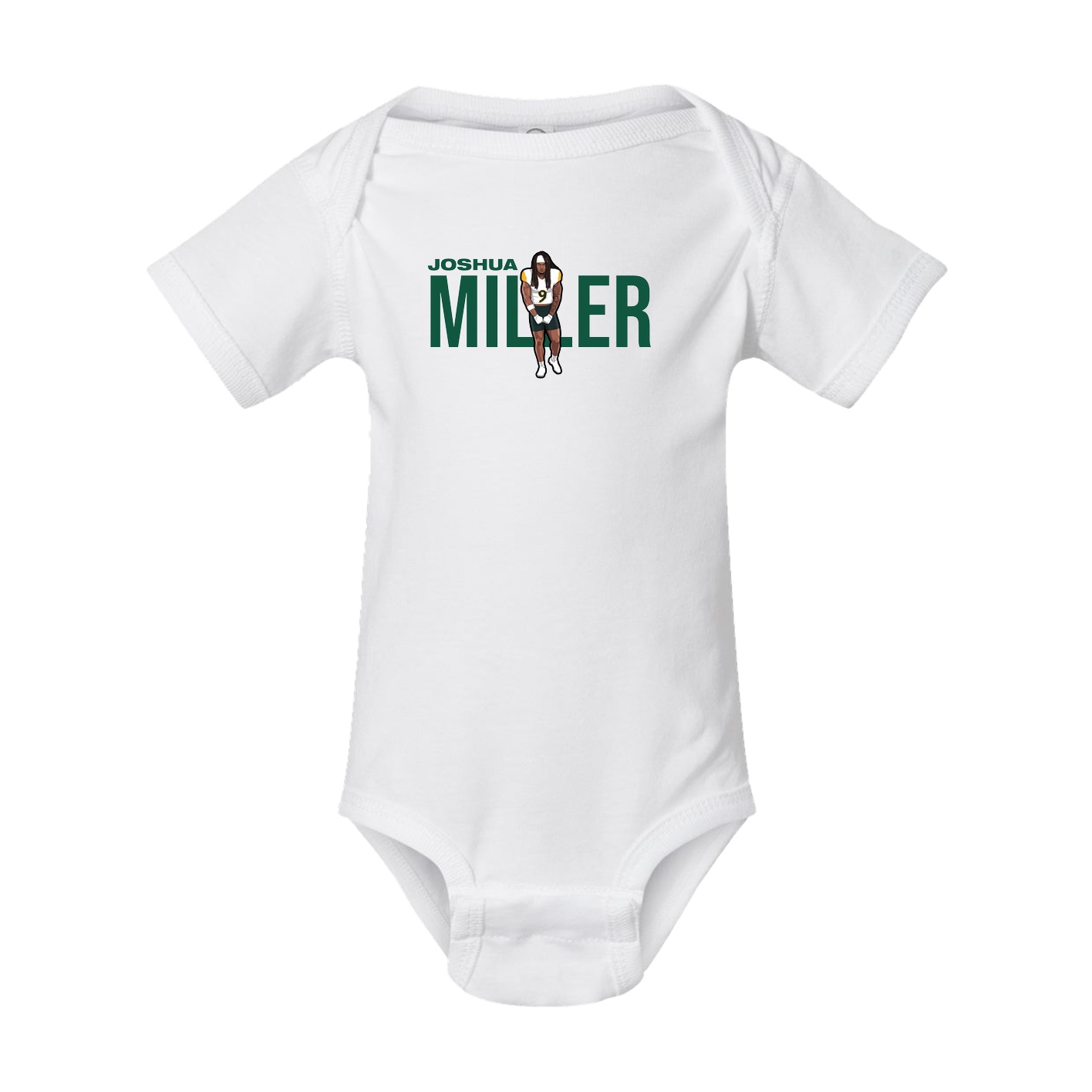 Baby Onesie — Player Name in White