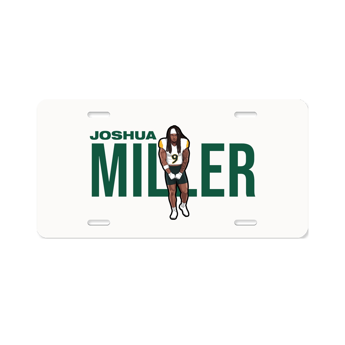 License Plate — Player Name in Classic