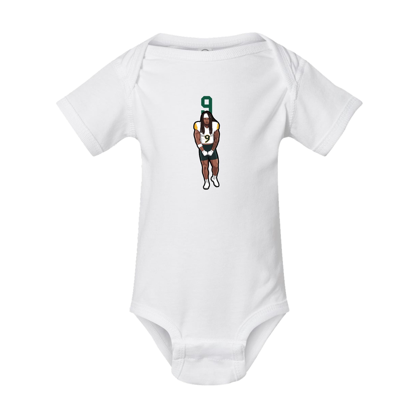 Baby Onesie — Number Top in White